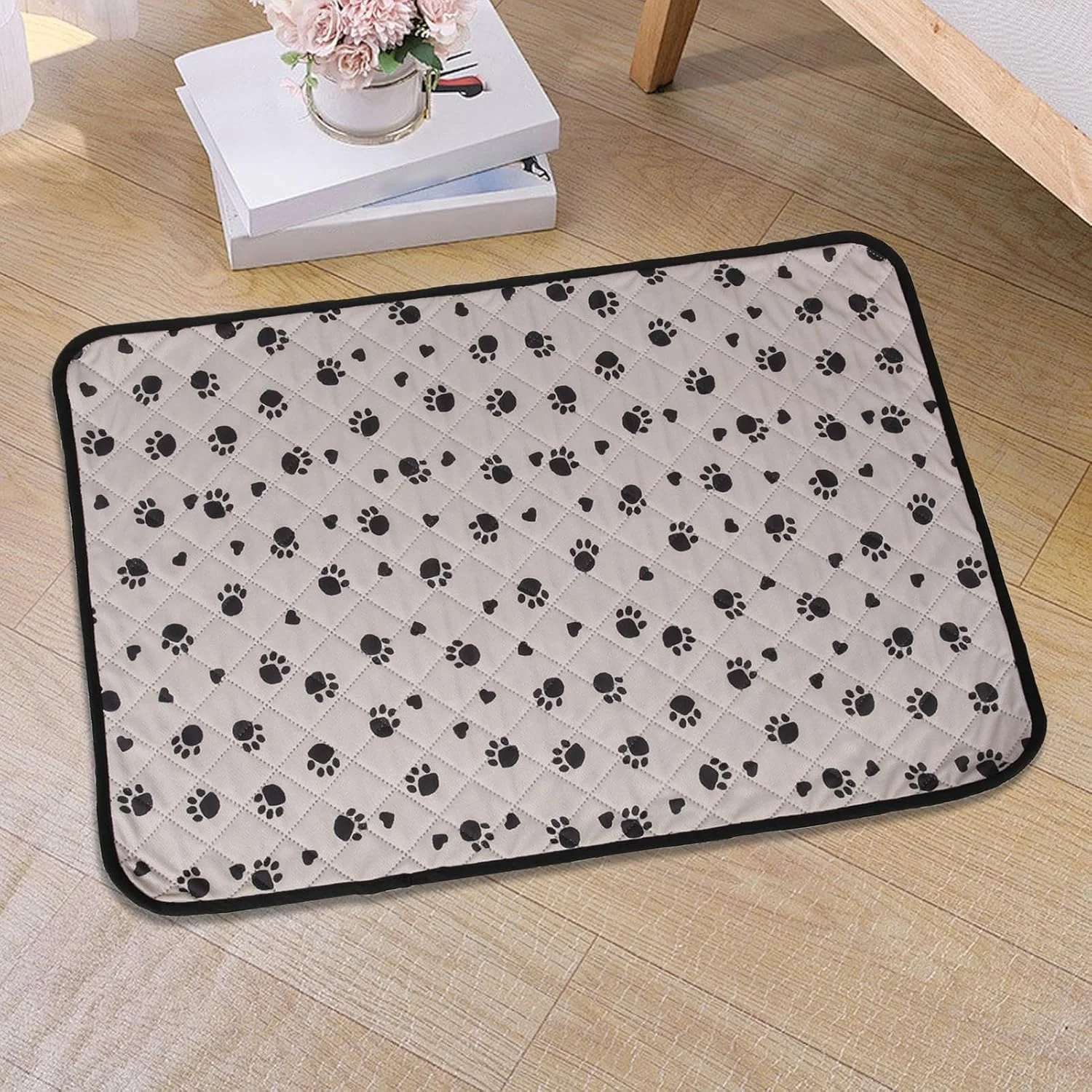 پد ادرار سگ، زیرانداز شیردهی، 70x50 سانتی متر ضد آب قابل شستشو سریع خشک شونده قابل استفاده مجدد ضد لغزش برای آموزش حیوانات خانگی داخل خانه فضای باز لانه