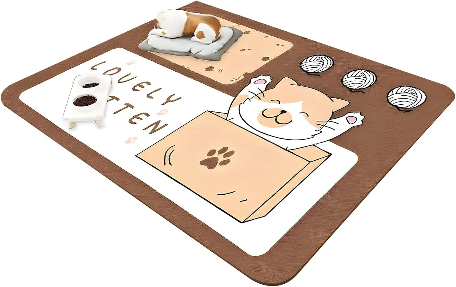 پد زیرانداز ضد آب حیوانات خانگی، پد ضد آب حیوانات خانگی، محافظ ضد لغزش و جاذب ادرار برای آموزش ادرار توله سگ، ظرف غذا و آب