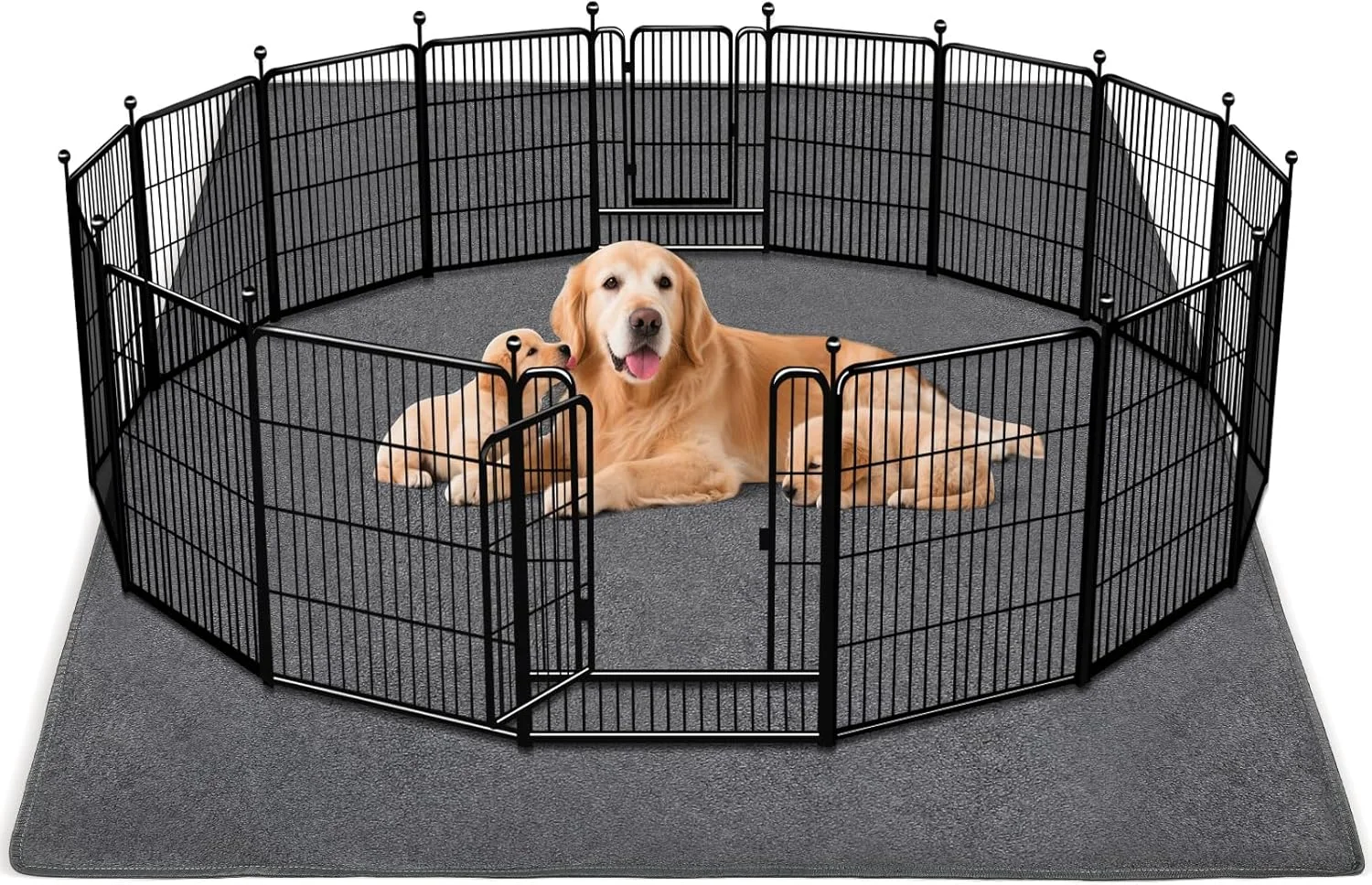 پد ادرار قابل شستشو فوق العاده بزرگ برای سگ ها، سایز 183x183 سانتی متر، پد سگ قابل استفاده مجدد برای کف، پد ادرار ضد لغزش و ضد آب برای سگ ها، پد زایمان حیوانات خانگی با جذب سریع، تشک بازی توله سگ برای بی اختیاری و آموزش دستشویی