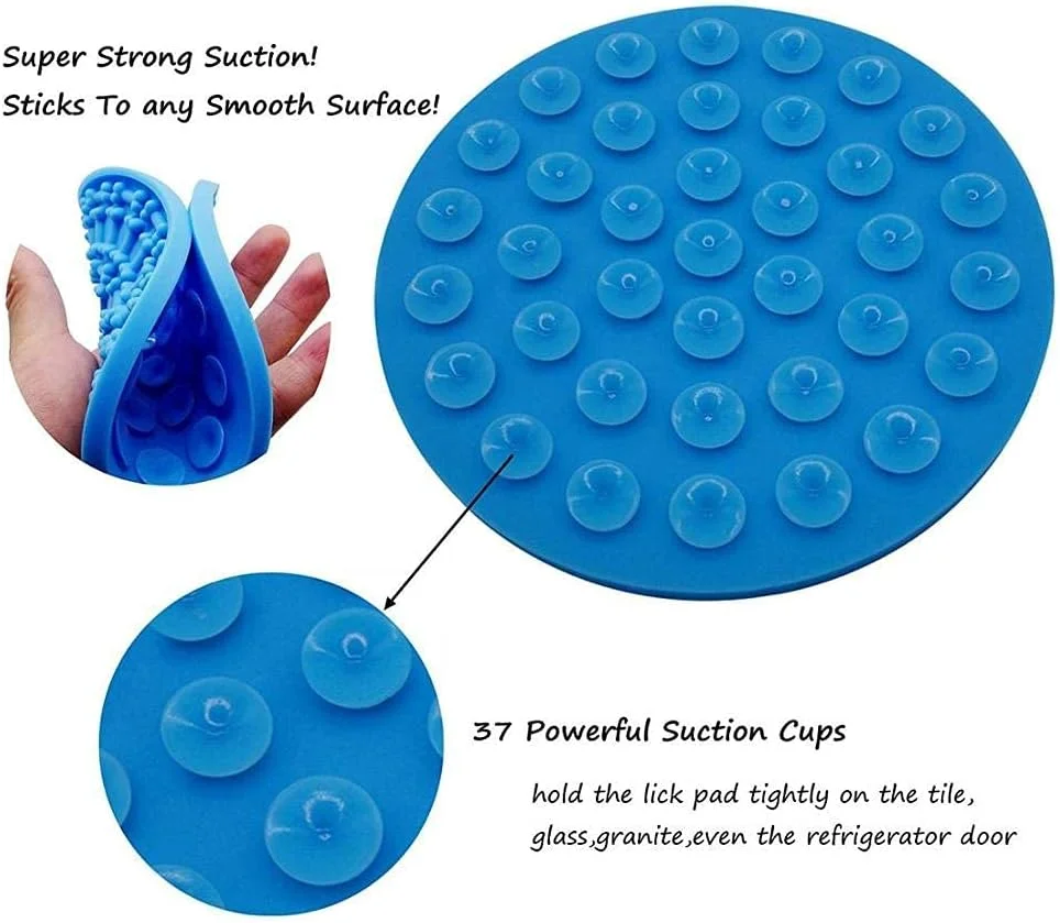 پد لیسیدن سگ خانگی، وسیله انحراف حواس سگ در هنگام شستشو، کمک کننده آرایش و حمام حیوانات خانگی، پد پخش کننده آهسته تشویقی، نیروی مکش فوق العاده قوی، حمام کردن را آسان می کند