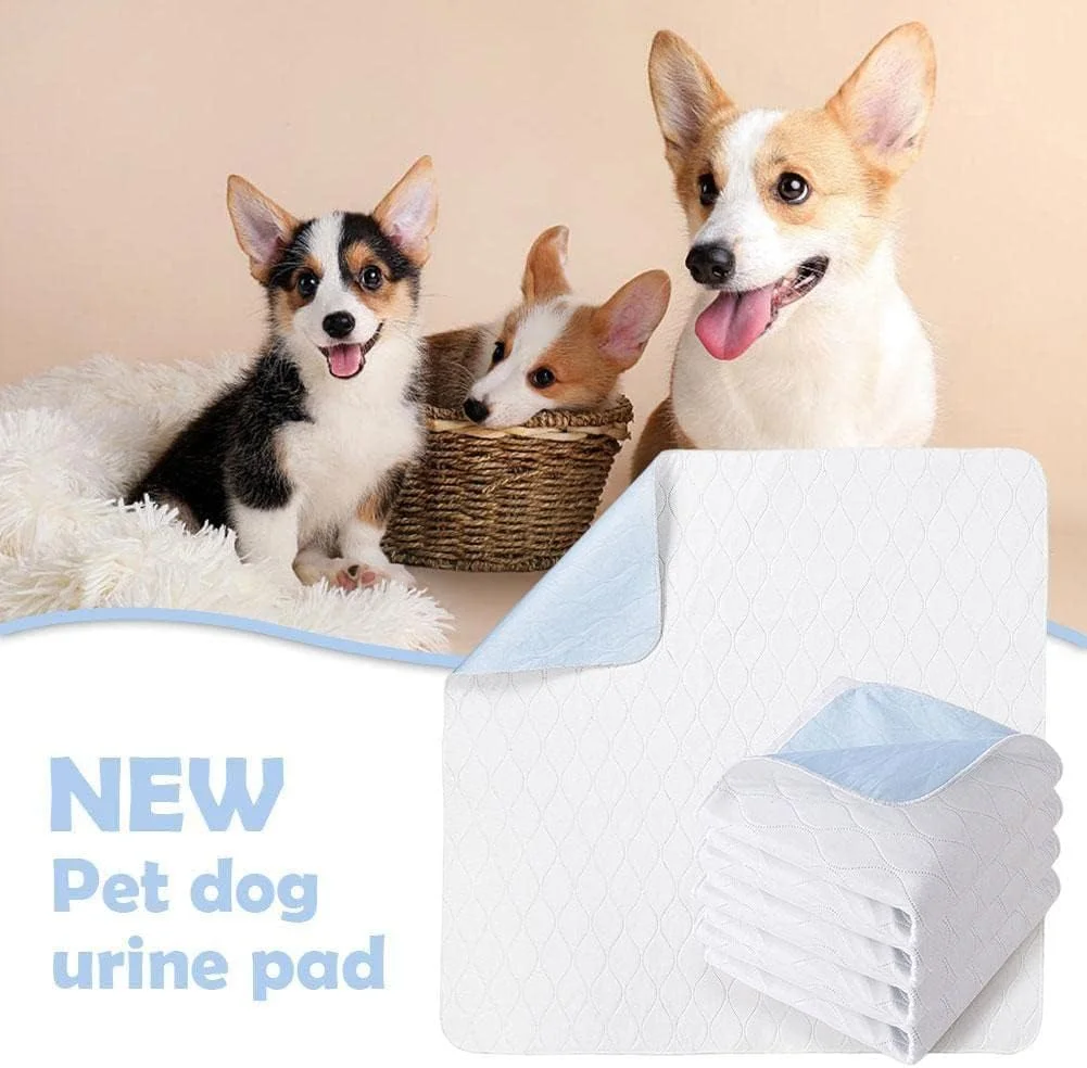 پد ادرار سگ یک عددی، پد ادرار حیوانات خانگی قابل شستشو، ضد آب، پد آموزشی قابل استفاده مجدد، پد جاذب