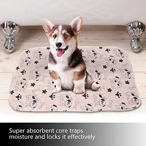 پدهای ادرار سگ، پدهای آموزشی قابل شستشو برای حیوانات خانگی، محافظ ضد آب تشک برای توله سگ، سگ بالغ و مسن، زایمان و بی اختیاری (40×60 سانتی متر)