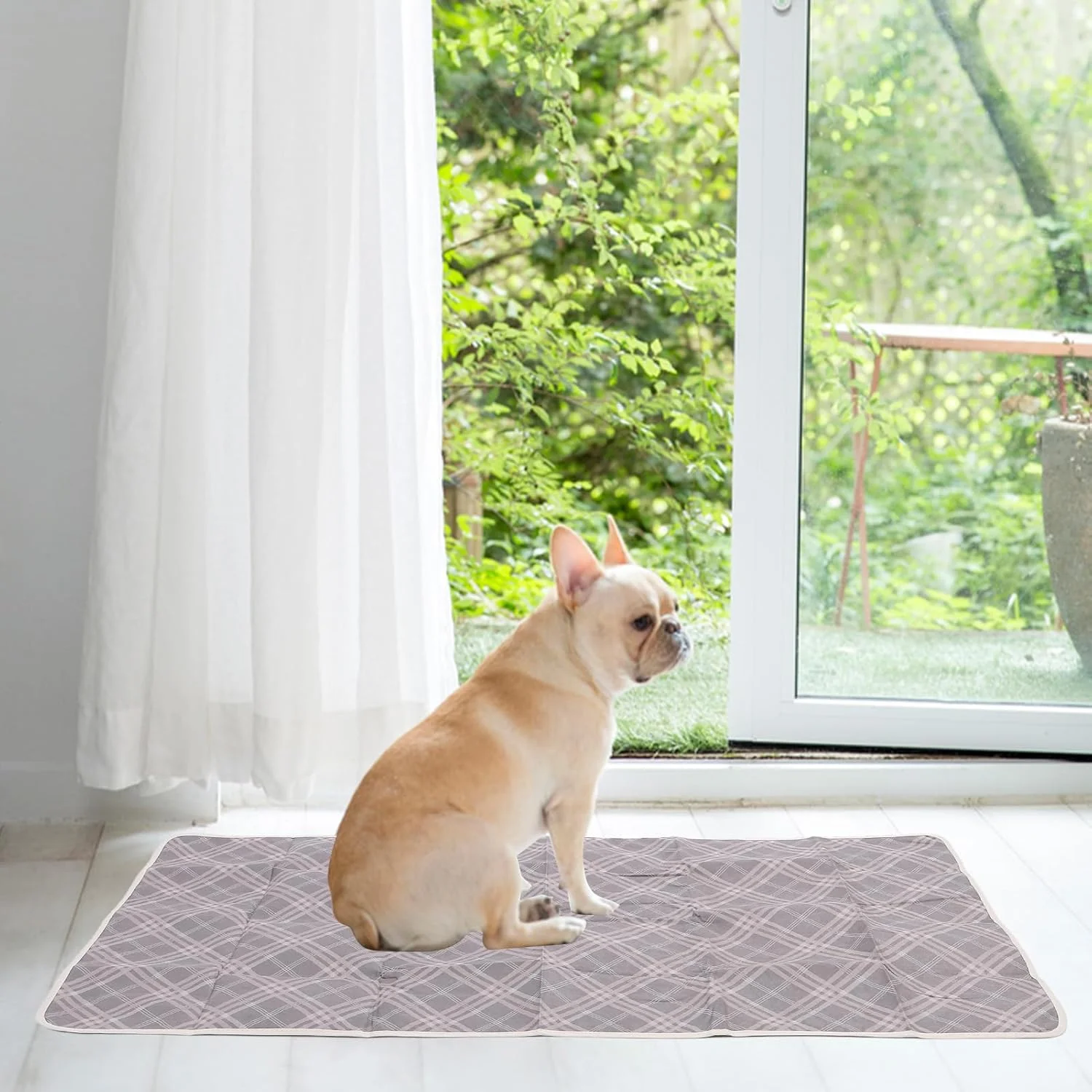 پد ادرار قابل شستشو برای سگ، پد ادرار ضد آب سگ، پد توله سگ قابل استفاده مجدد و ضد نشت برای کف، جعبه زایمان، صندلی ماشین، جنس راحت، چند منظوره (M)