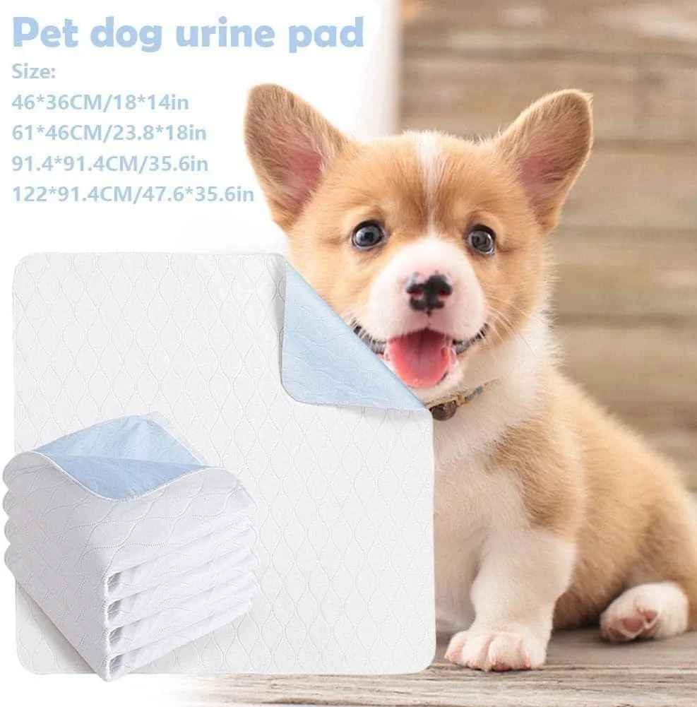 پد ادرار سگ یک عددی، پد ادرار حیوانات خانگی قابل شستشو، ضد آب، پد آموزشی قابل استفاده مجدد، پد جاذب