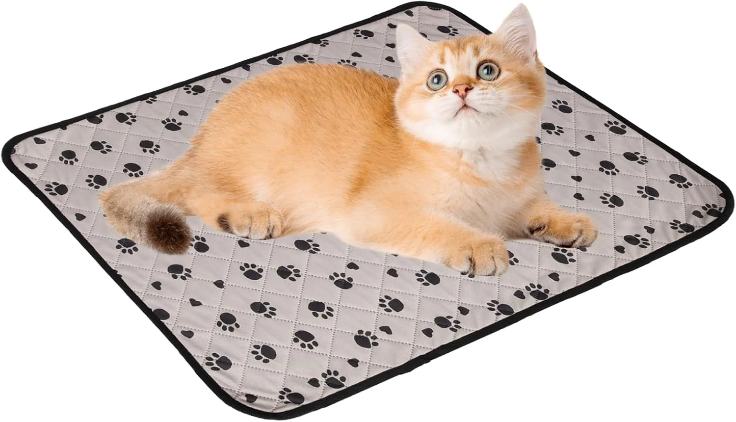 پد ادرار سگ، زیرانداز پرستاری، 70x50 سانتی متر، ضد آب، قابل شستشو، خشک شونده سریع، قابل استفاده مجدد، ضد لغزش، زیرانداز برای آموزش حیوانات خانگی، داخل خانه، خارج از خانه، لانه