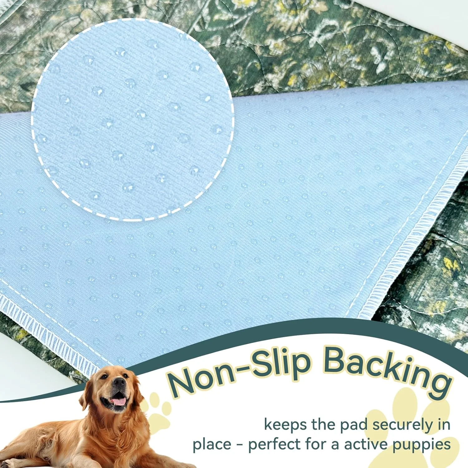 پدهای ادرار شوی برای سگ، پد ضد آب و ضد لغزش توله سگ 2 عددی 91 در 104 سانتی متر با جذب سریع برای حیوانات خانگی، زیرانداز فرش قابل استفاده مجدد برای آموزش، مسافرت، زایمان، آموزش دستشویی، بی اختیاری، قفس