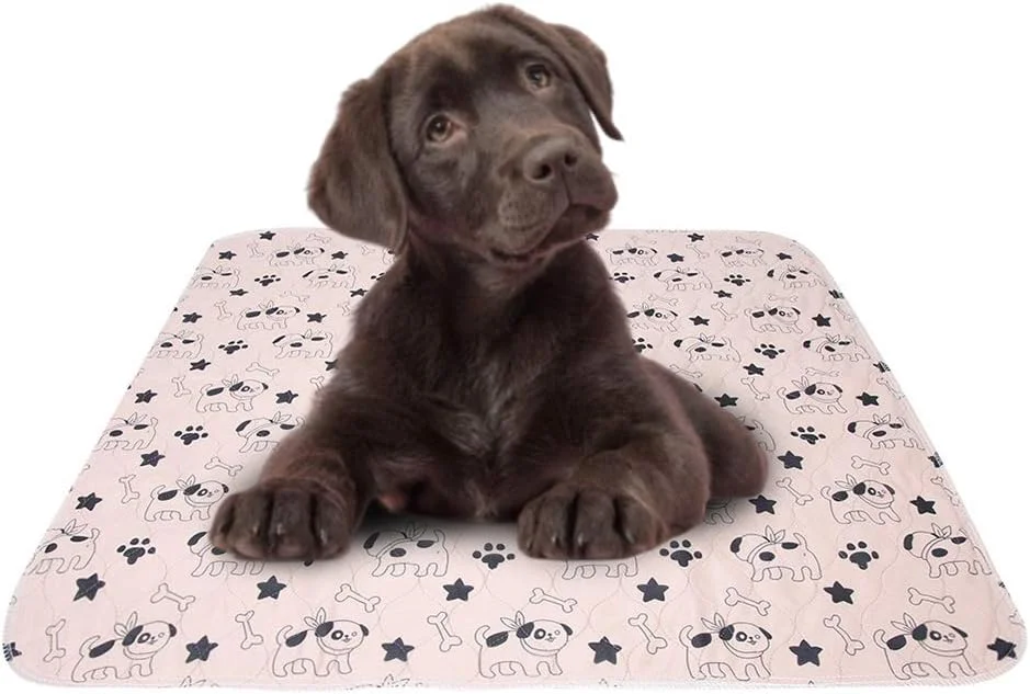 پدهای ادرار سگ، پدهای آموزشی قابل شستشو برای حیوانات خانگی، محافظ تشک ضد آب برای توله سگ، سگ بالغ و مسن، زایمان و بی اختیاری (70×80 سانتی متر)