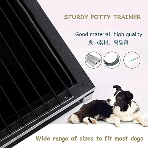 پد آموزشی قابل شستشوی سگ، پد ادرار قابل استفاده مجدد با سینی مشبک برای آموزش در داخل/خارج از خانه، راه حل ایده آل جعبه بستر برای حیوانات خانگی (54x37x8 سانتی متر)