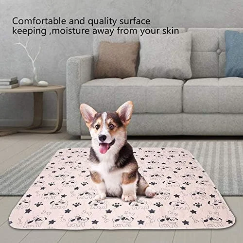 پدهای ادرار سگ، پدهای آموزشی قابل شستشو برای حیوانات خانگی، محافظ تشک ضد آب برای توله سگ، سگ بالغ و مسن، زایمان و بی اختیاری (70×80 سانتی متر)