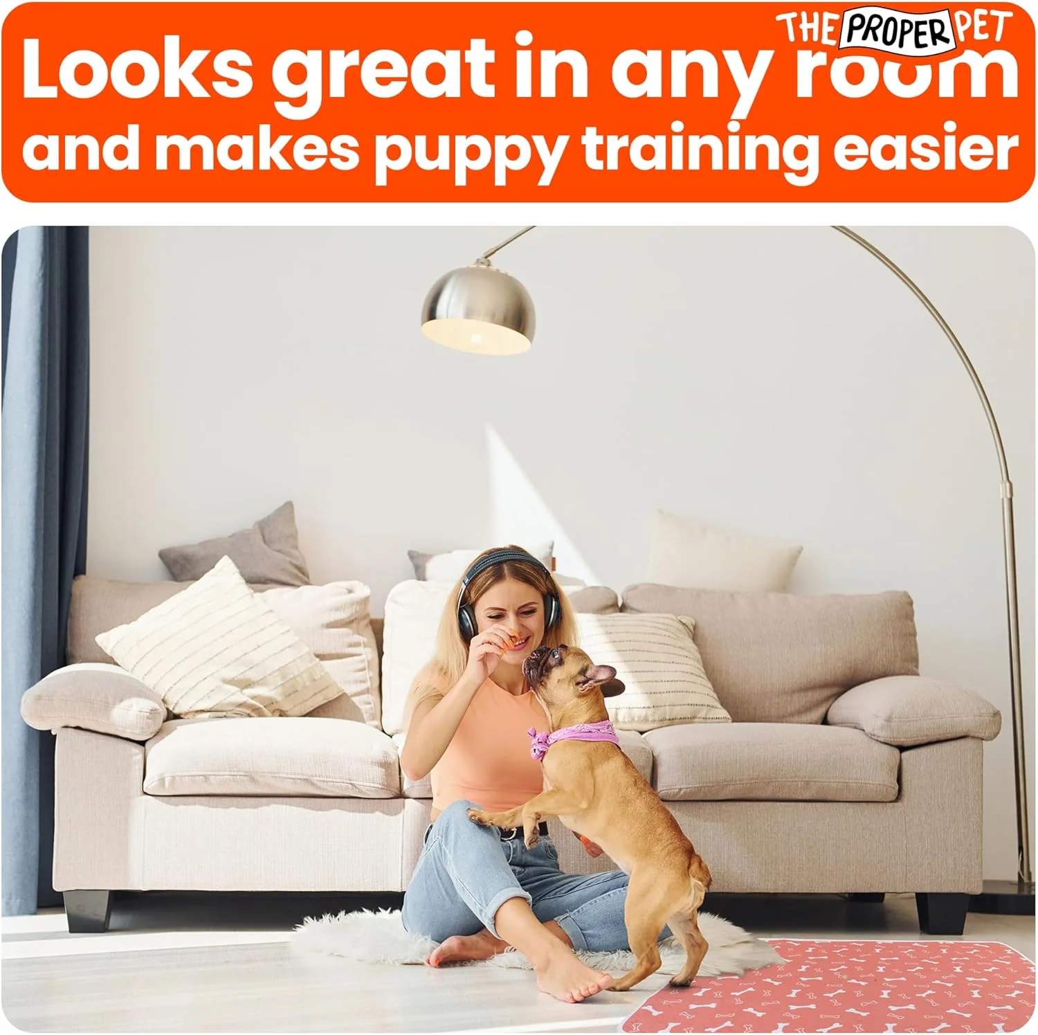 پدهای ادرار قابل شستشو و استفاده مجدد برای سگ - آموزش توله سگ (2 عددی) کوچک/متوسط/بزرگ - برای آموزش دستشویی، بی اختیاری، کنترل بو، زایمان و مسافرت - جذب سریع و ضد آب + کتاب الکترونیکی آموزش توله سگ رایگان!