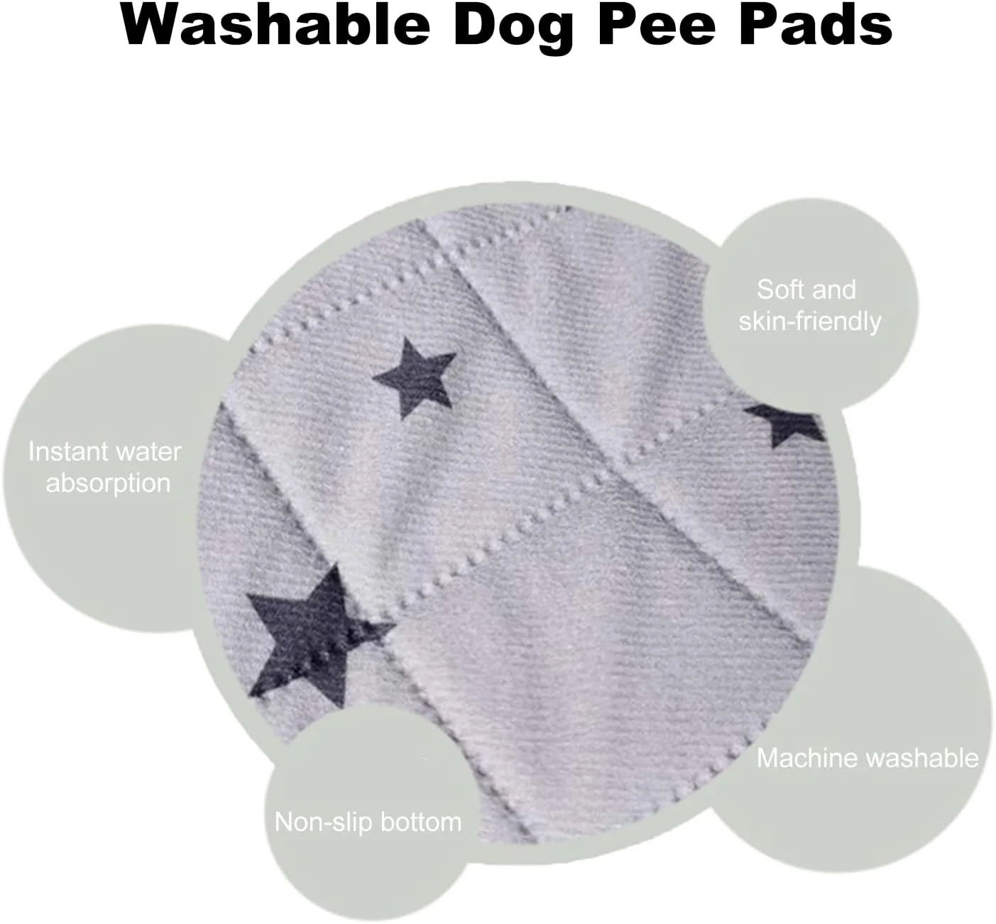 پد ادرار سگ قابل شستشو، زیرانداز ضد لغزش توله سگ با جذب عالی ادرار پد ادرار سگ قابل شستشو، زیرانداز ضد لغزش توله سگ با جذب عالی ادرار