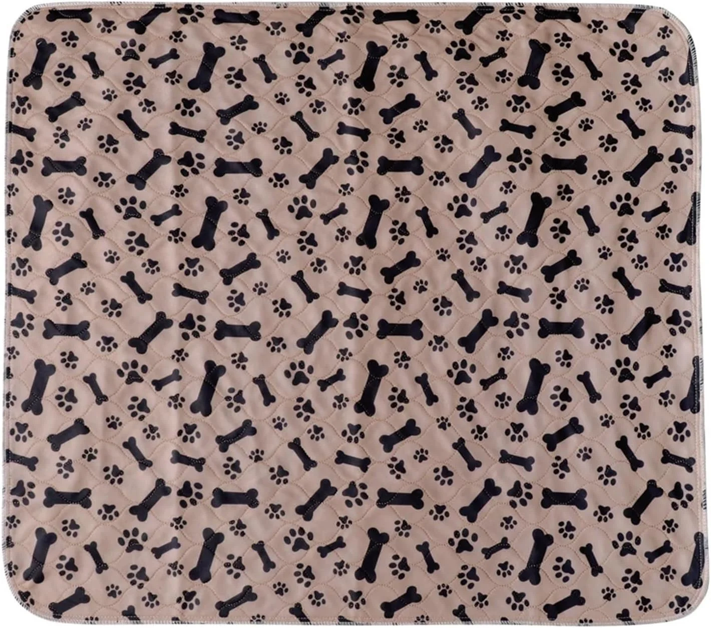 پد ادرار شوی سگ، پد ادرار حیوانات خانگی قابل استفاده مجدد، تشک پوشک سگ و گربه قابل شستشو، 3 لایه جاذب، پد پوشک سگ برای مبل، تخت، کف (قهوه ای، 40x60)