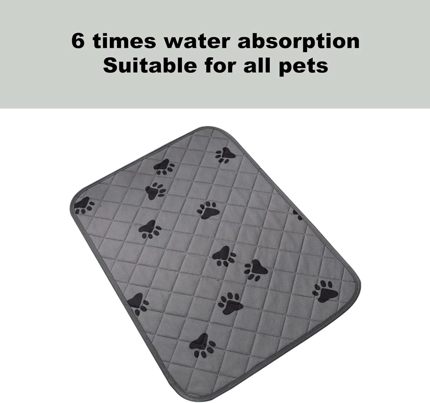 پد ادرار سگ قابل شستشو، زیرانداز ضد لغزش توله سگ با جذب عالی ادرار