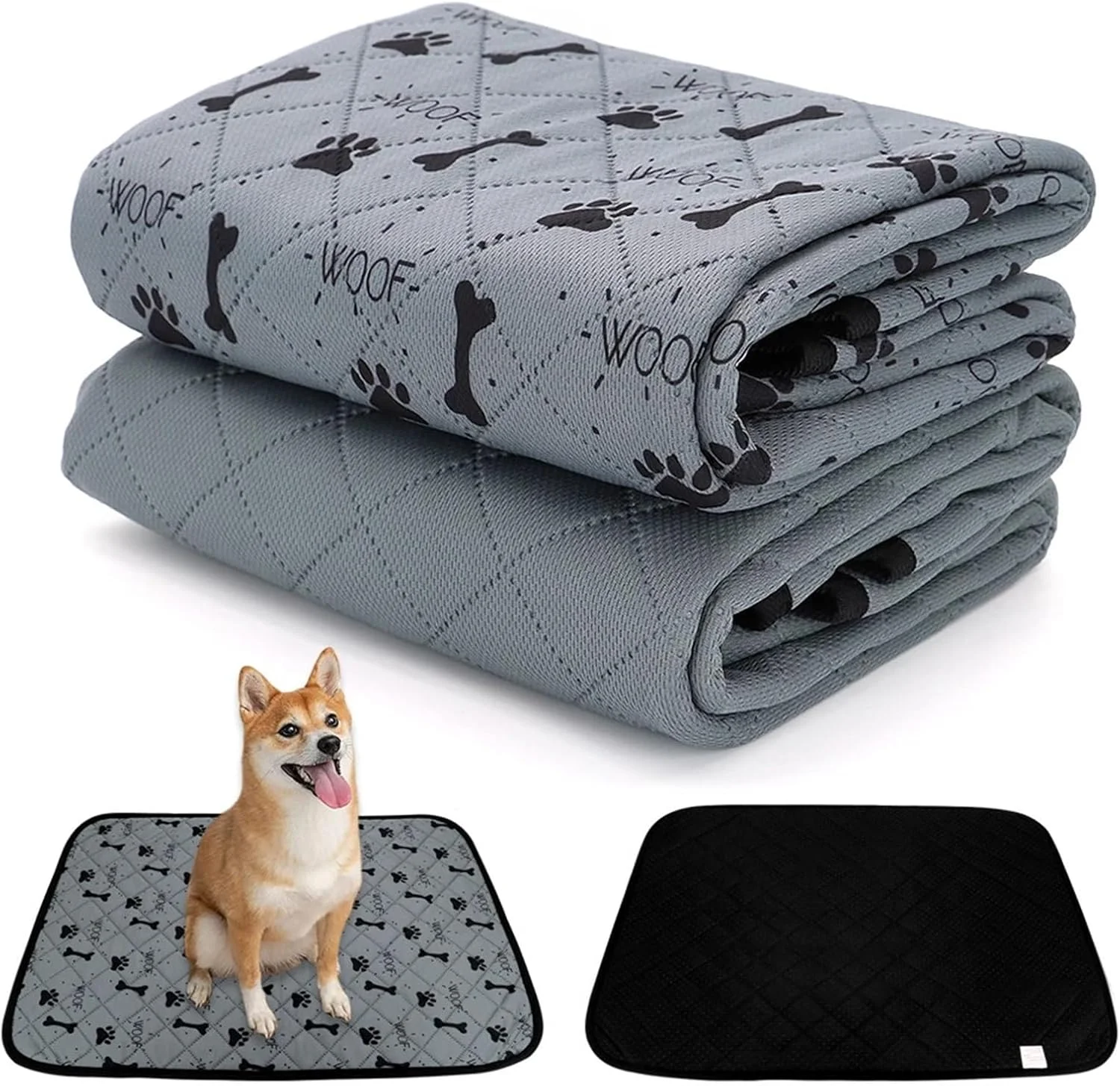 پد ادرار شوی سگ، تشک پوشک حیوانات خانگی قابل استفاده مجدد، پد ادرار ضد آب سگ، پد پوشک سگ و گربه قابل شستشو (137 قهوه ای تیره، S)