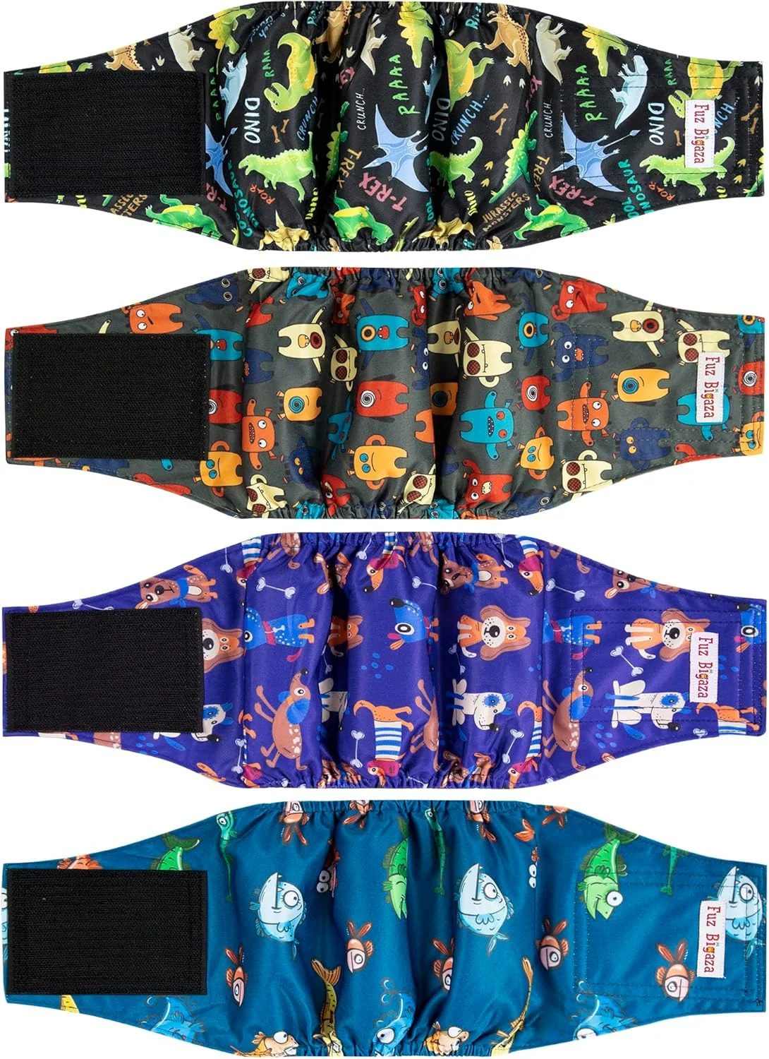 شورت های شکمی سگ نر (بسته 4 عددی)، قابل شستشو و استفاده مجدد با جذب بالا، شورت سگ پسرانه، شورت سگ توله سگ، آموزش ادرار کردن، بی اختیاری، علامت گذاری