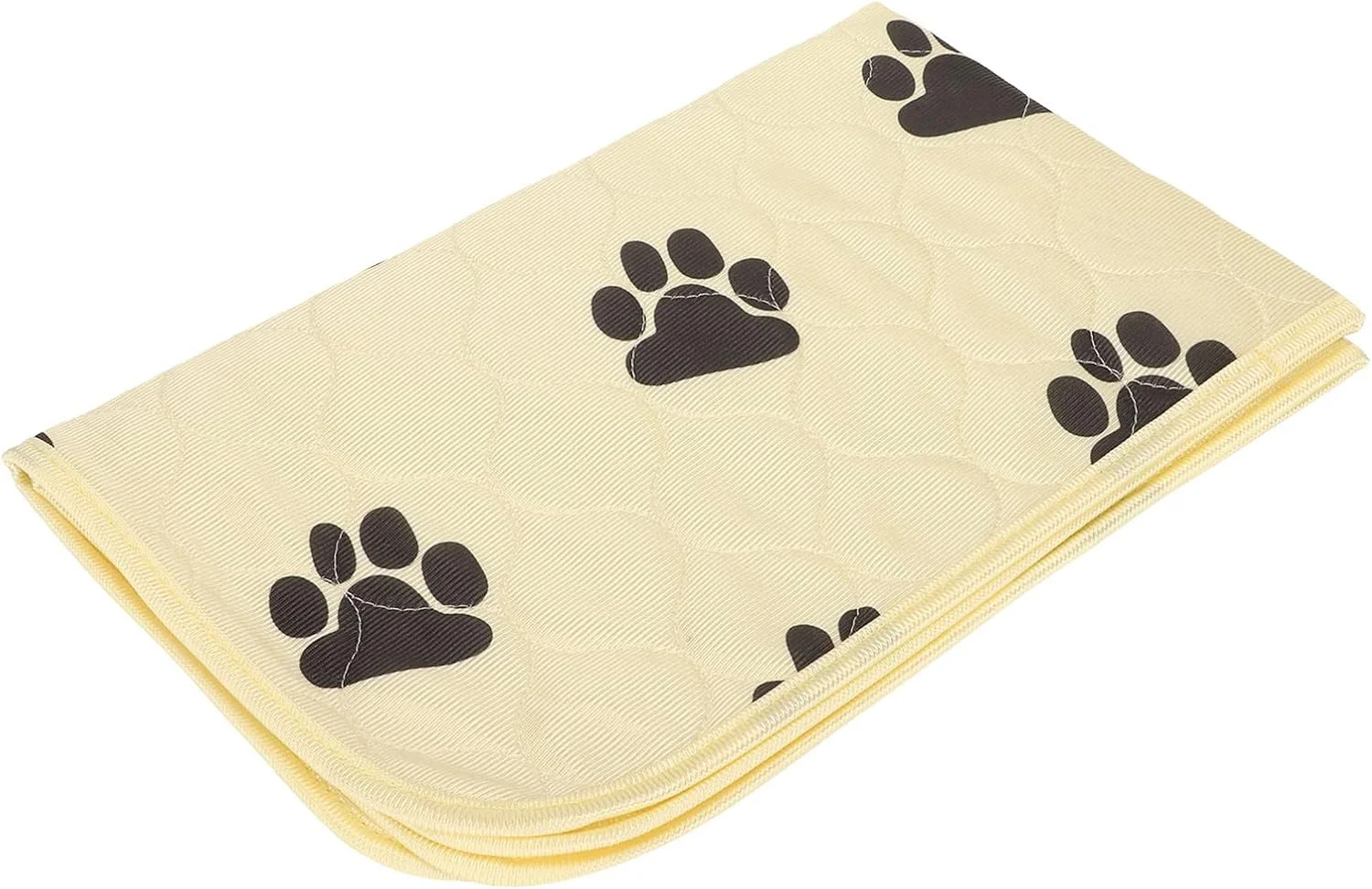 پد ادرار سگ، پد ادرار قابل شستشو برای سگ ها، پد آموزش ادرار قابل استفاده مجدد، تشک های آموزشی جاذب و ضد نشت، پد ادرار سگ برای ادرار، جعبه، محل بازی، تخت، مبل، 60x40 سانتی متر (بژ)