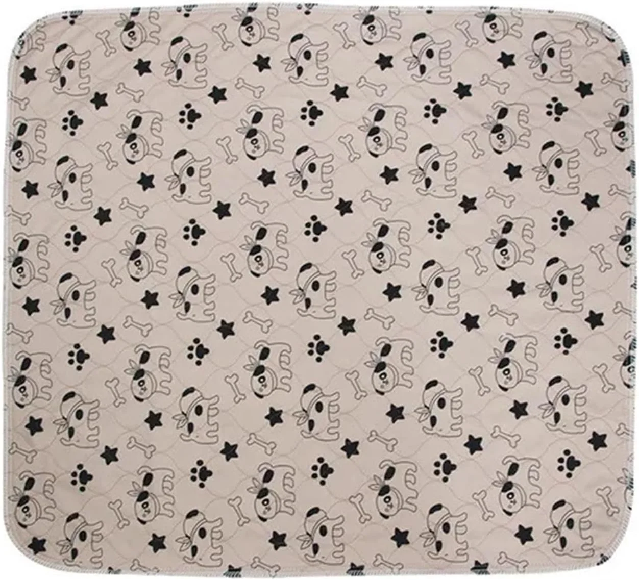 پد ادرار قابل شستشو برای سگ، پد ادرار حیوانات خانگی قابل استفاده مجدد، تشک پوشک سگ و گربه قابل شستشو، 3 لایه جاذب، پد پوشک سگ طرح استخوان و پنجه برای مبل، تخت، کف (رنگ 2، 40X60CM)