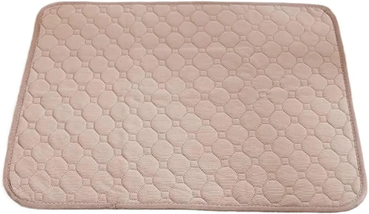 پد ادرار قابل شستشو برای سگ، پد آموزش ادرار توله سگ، تشک ادرار تخت حیوانات خانگی برای روکش صندلی خودرو، لوازم حیوانات خانگی (خاکی، XXL 150x90 سانتی متر)