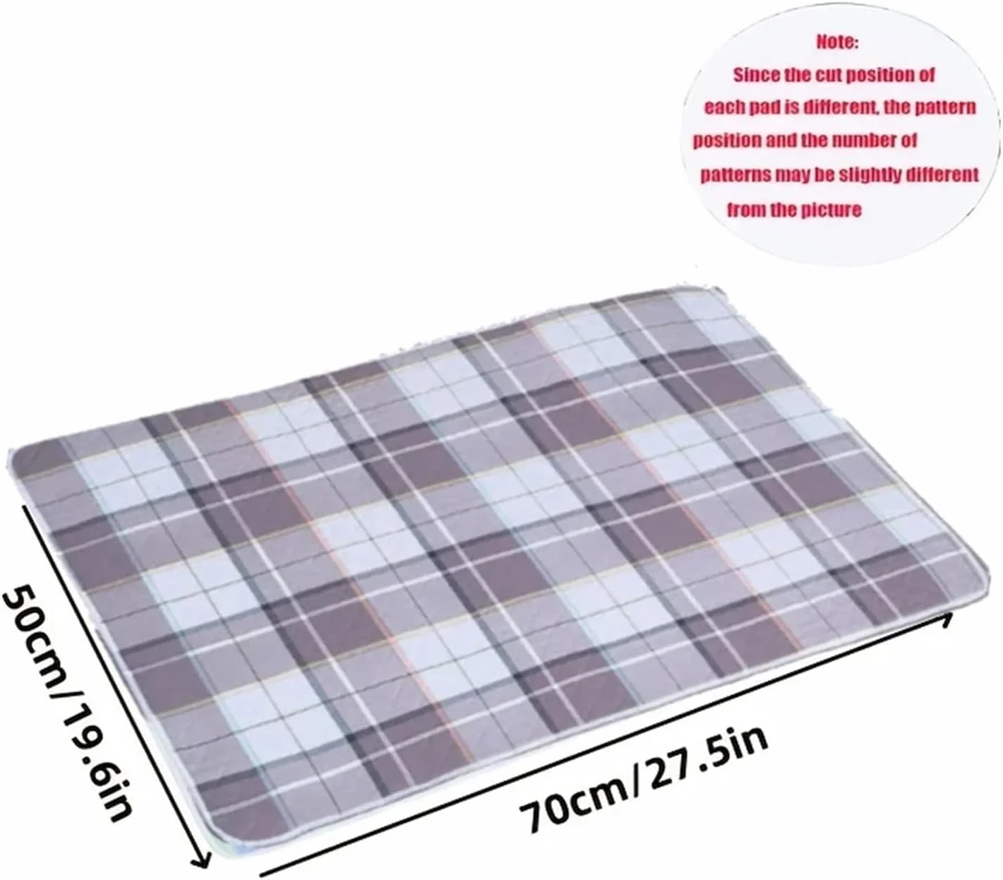 پدهای ادرار شوی برای محافظت از تخت سگ، پدهای ضخیم مراقبت از گربه و سگ، قابل شستشو، قابل استفاده مجدد، جاذب و ضد لغزش (سایز M)