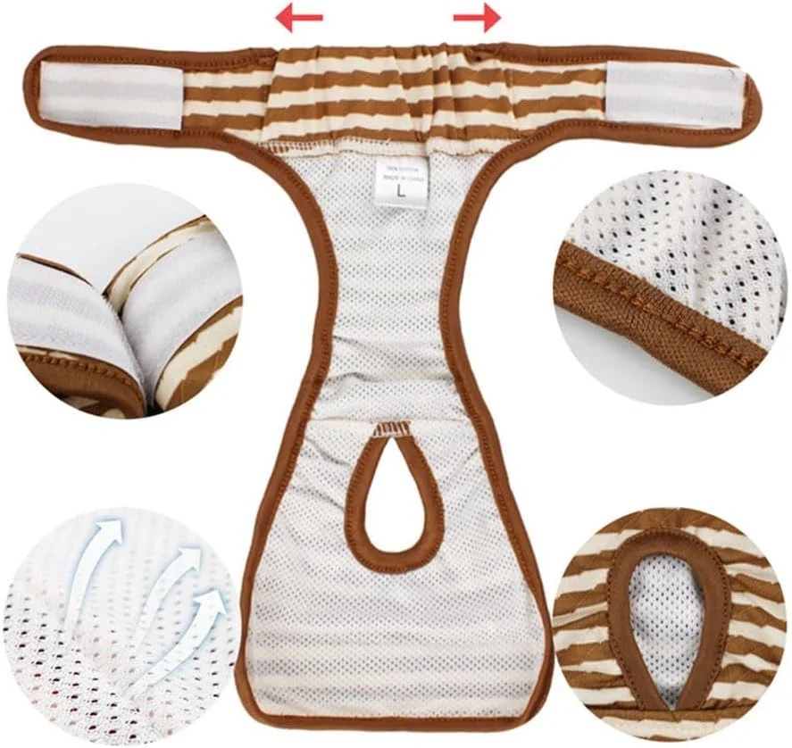 پوشک سگ ماده قابل شستشو، بسته 3 عددی پوشک قابل استفاده مجدد برای سگ در دوران قاعدگی، پوشک سگ ماده جاذب برای بی اختیاری ادرار حیوانات خانگی با دکمه های قابل تنظیم (L) پوشک سگ ماده قابل شستشو، بسته 3 عددی پوشک قابل استفاده مجدد برای سگ در دوران قاعدگی، پوشک سگ ماده جاذب برای بی اختیاری ادرار حیوانات خانگی با دکمه های قابل تنظیم (L)