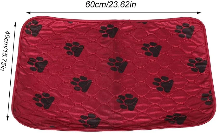 پدهای ادرار شوی سگ، پد ادرار سگ قابل استفاده مجدد، تشک ادرار فوق العاده جاذب و ضد نشت، پدهای زایمان، پدهای توله سگ، پدهای آموزش حیوانات خانگی برای سگ، گربه، خرگوش (40*60 سانتی متر #04)