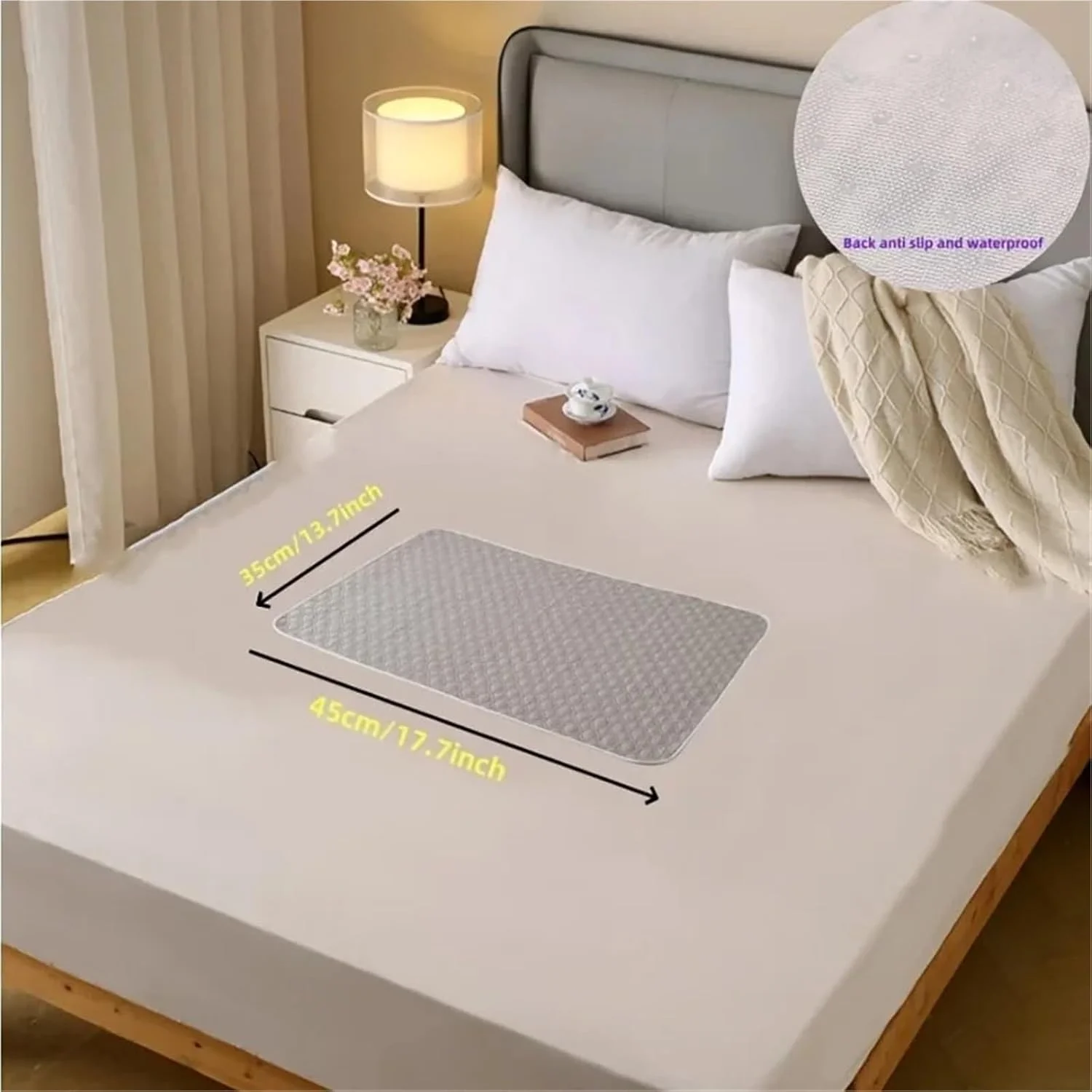 پدهای ادرار قابل شستشو برای سگ، پدهای بی اختیاری قابل شستشو برای حیوانات خانگی - تشک های مراقبت از تخت ضد نشت، ایده آل برای استفاده در منزل (قهوه ای، 35x45 سانتی متر)