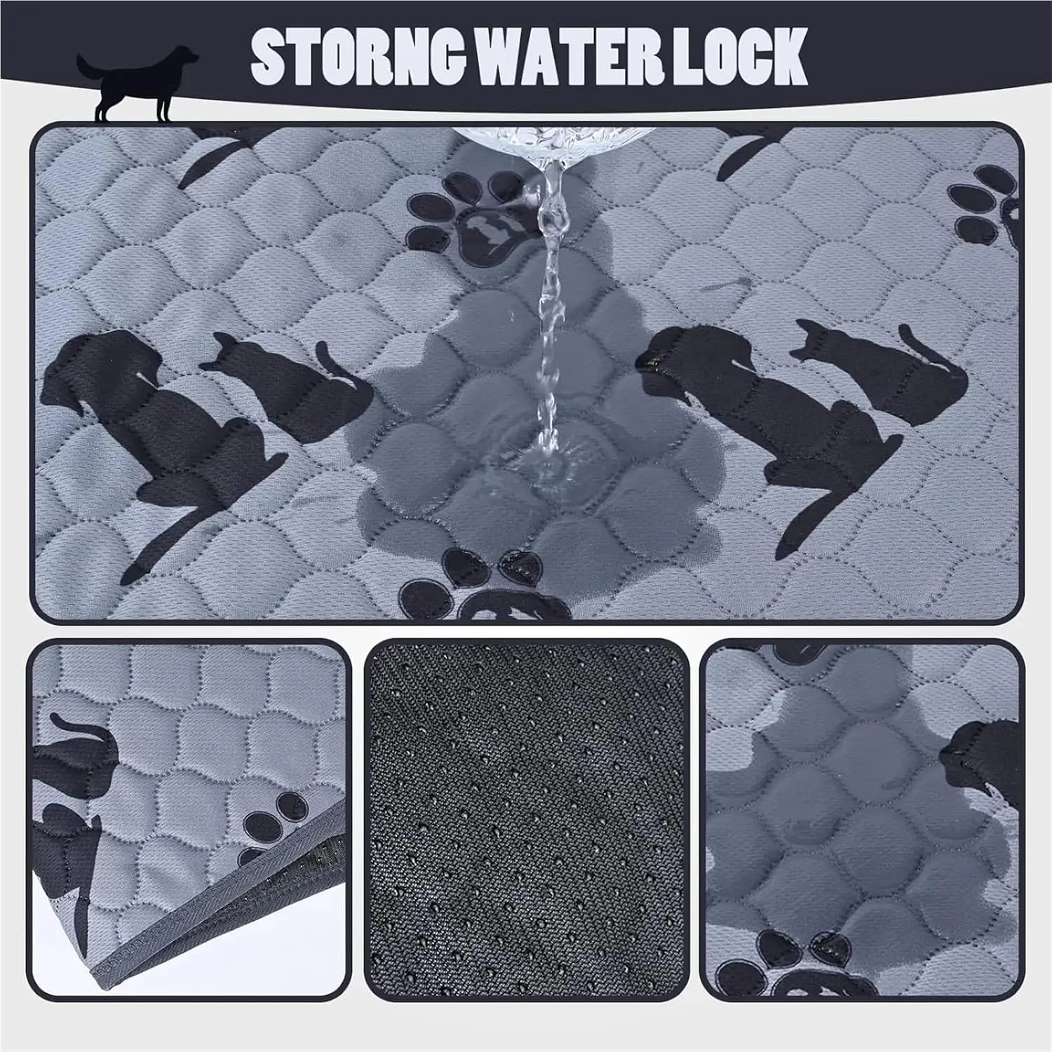 پدهای ادرار سگ قابل شستشو، پدهای ادرار سگ قابل استفاده مجدد، ضد لغزش، لوازم حیوانات خانگی، پد ادرار سگ برای پارک بازی