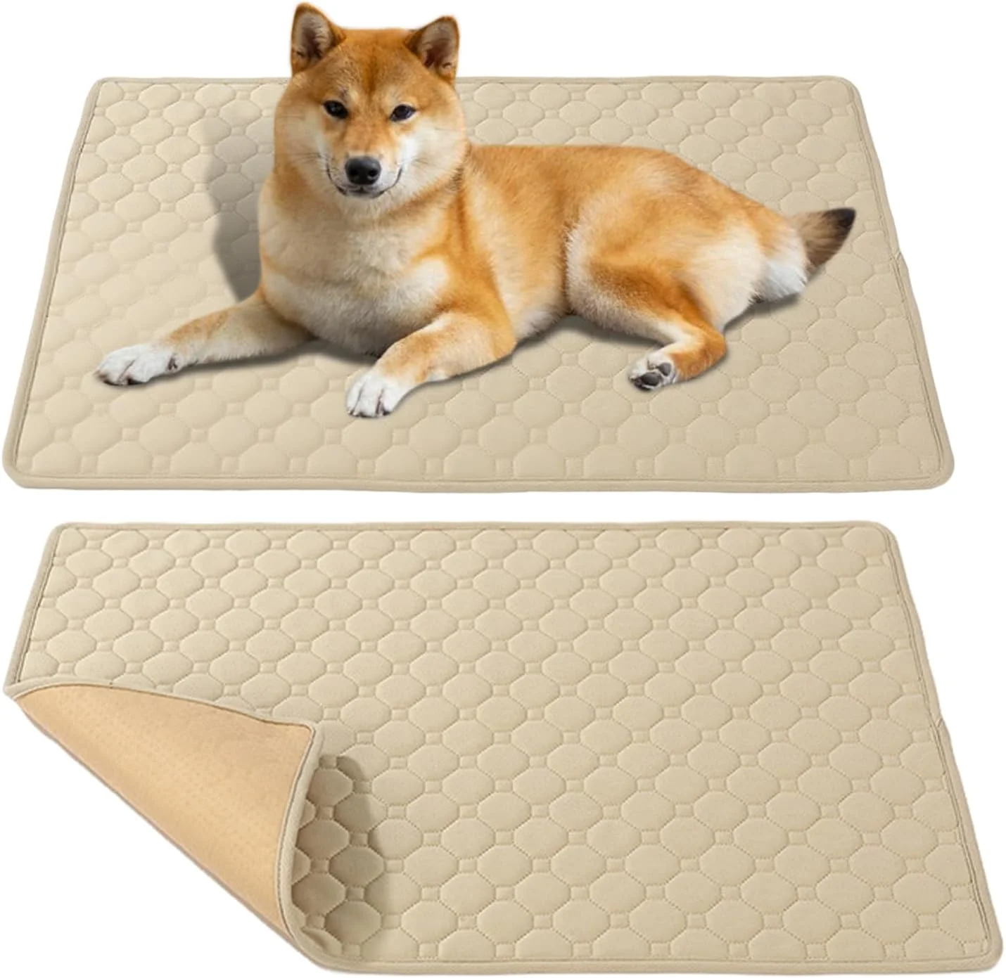 پد ادرار سگ | پد ادرار سگ قابل شستشو | محافظ ضد نشت ادرار گربه برای سگ و گربه کوچک، متوسط و بزرگ، مناسب فضای داخلی، خارجی، خانه، پارک بازی، کف و مسافرت