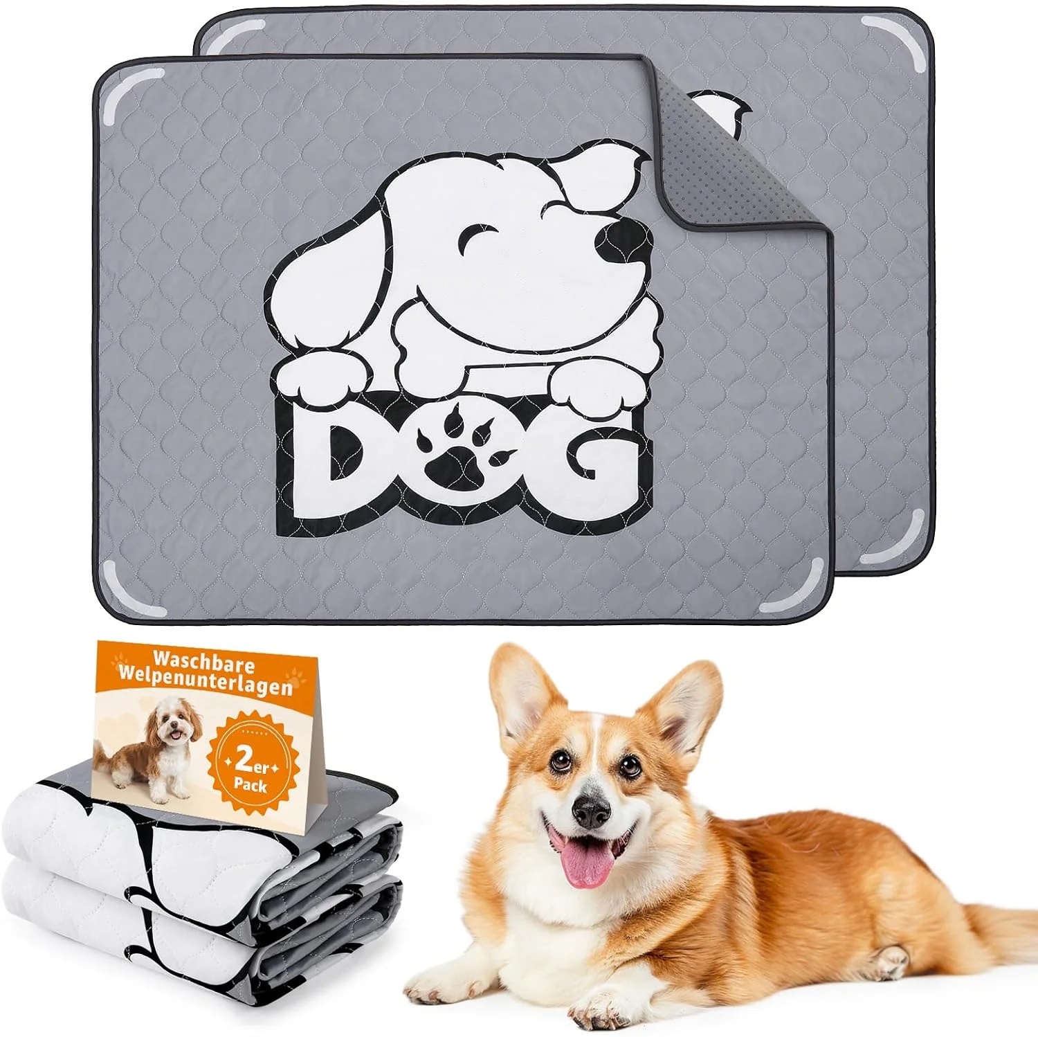 پدهای قابل شستشوی سگ، پدهای ضد نشت و ضد لغزش ادرار سگ، پد جاذب برای توله سگ ها، سگ های پیر یا سگ های بی اختیار پدهای قابل شستشوی سگ، پدهای ضد نشت و ضد لغزش ادرار سگ، پد جاذب برای توله سگ ها، سگ های پیر یا سگ های بی اختیار