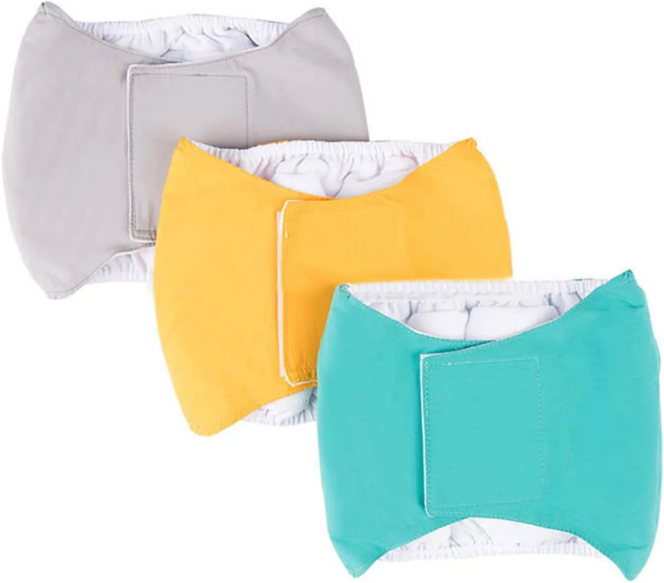ست 3 عددی پوشک سگ نر قابل شستشو، پوشک بادوام سگ با بند چسبی قابل تنظیم، نوار شکمی ضد آب و قابل استفاده مجدد برای سگ های نر ست 3 عددی پوشک سگ نر قابل شستشو، پوشک بادوام سگ با بند چسبی قابل تنظیم، نوار شکمی ضد آب و قابل استفاده مجدد برای سگ های نر