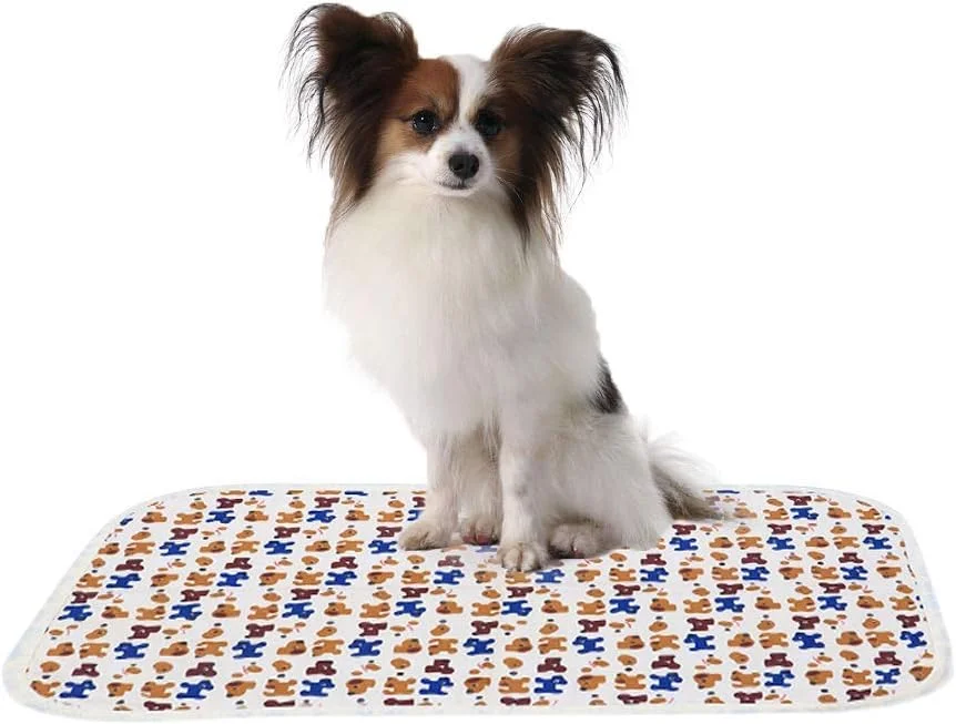 پد ادرار سگ قابل شستشو، جذب سریع، پد آموزشی قابل استفاده مجدد برای توله سگ، 2 عدد