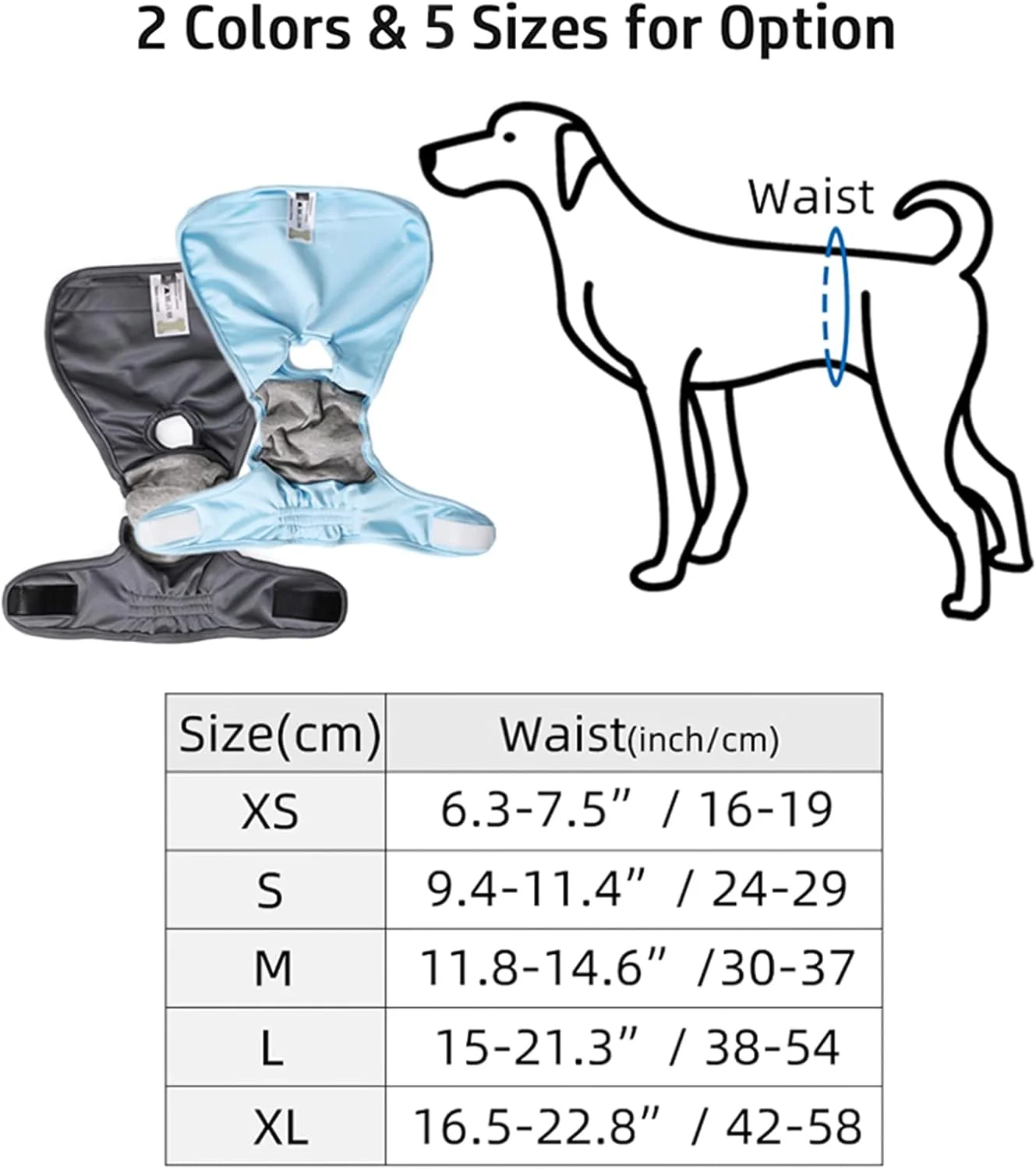 پوشک سگ ماده قابل شستشو، پوشک سگ ماده قابل استفاده مجدد، پوشک سگ ماده تنفسی، بسته 3 عددی