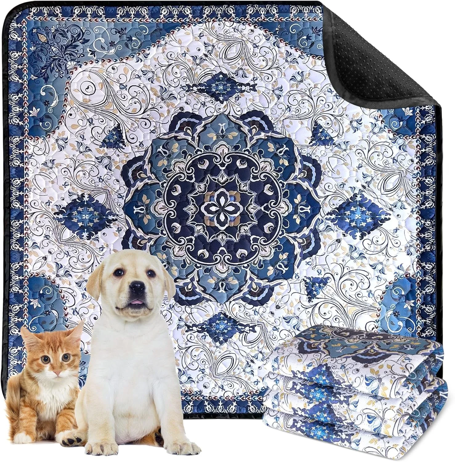 پدهای ادرار شوی سگ، ARVINKEY بسته 2 عددی پد آموزشی ضخیم با قابلیت جذب بالا و قابل استفاده مجدد برای توله سگ و سگ مسن، پدهای آموزشی ضد آب حیوانات خانگی برای پارک بازی توله سگ، قفس، جعبه زایمان، 45 × 60 سانتی متر پدهای ادرار شوی سگ، ARVINKEY بسته 2 عددی پد آموزشی ضخیم با قابلیت جذب بالا و قابل استفاده مجدد برای توله سگ و سگ مسن، پدهای آموزشی ضد آب حیوانات خانگی برای پارک بازی توله سگ، قفس، جعبه زایمان، 45 × 60 سانتی متر