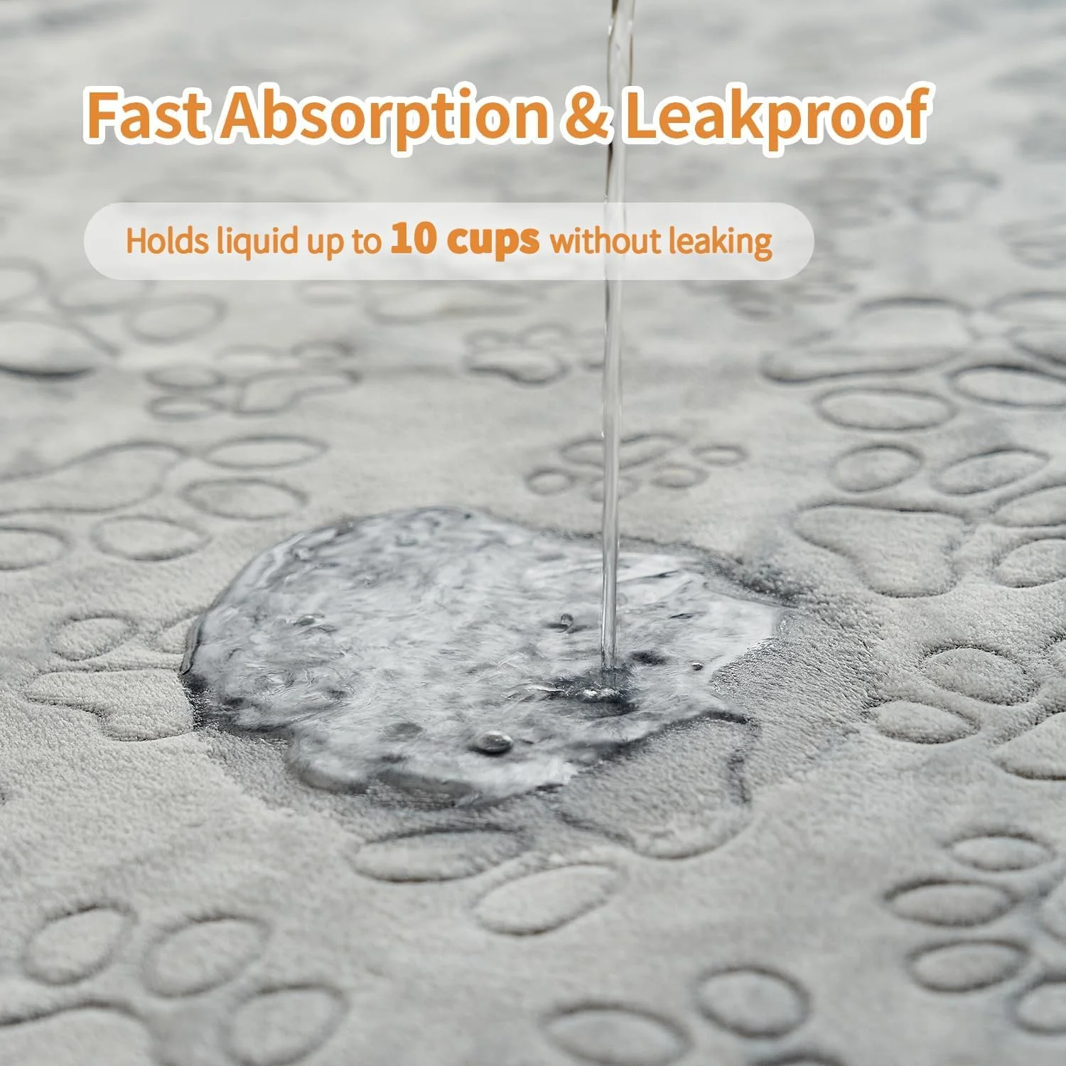 پدهای ادرار قابل شستشو برای سگ ها، پدهای آموزشی جاذب و قابل استفاده مجدد ضد آب و ضد لغزش، پدهای زایمان برای توله سگ، بی اختیاری، دستشویی، قفس، تخت، مبل، 2 عدد، 127x155 سانتی متر، خاکستری