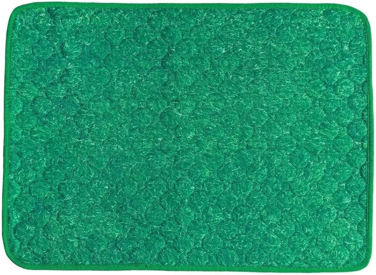 پدهای ادرار شوی سگ، پد ادرار سگ قابل شستشو، جاذب، خشک شونده آسان، تشک ادرار حیوانات خانگی قابل استفاده مجدد، پد ادرار چمن مصنوعی سگ، پد آموزش ادرار توله سگ، تشک صندلی ماشین حیوانات خانگی (46 * 32 سانتی متر)