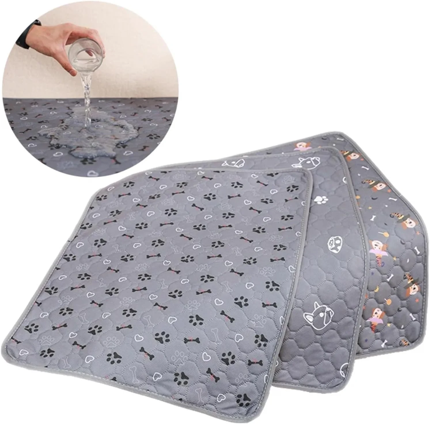 پد ادرار شوی برای سگ، پد آموزشی جاذب برای توله سگ، تشک ادرار تخت حیوانات خانگی برای روکش صندلی ماشین حیوانات خانگی (رنگ 2، 45x35 سانتی متر)