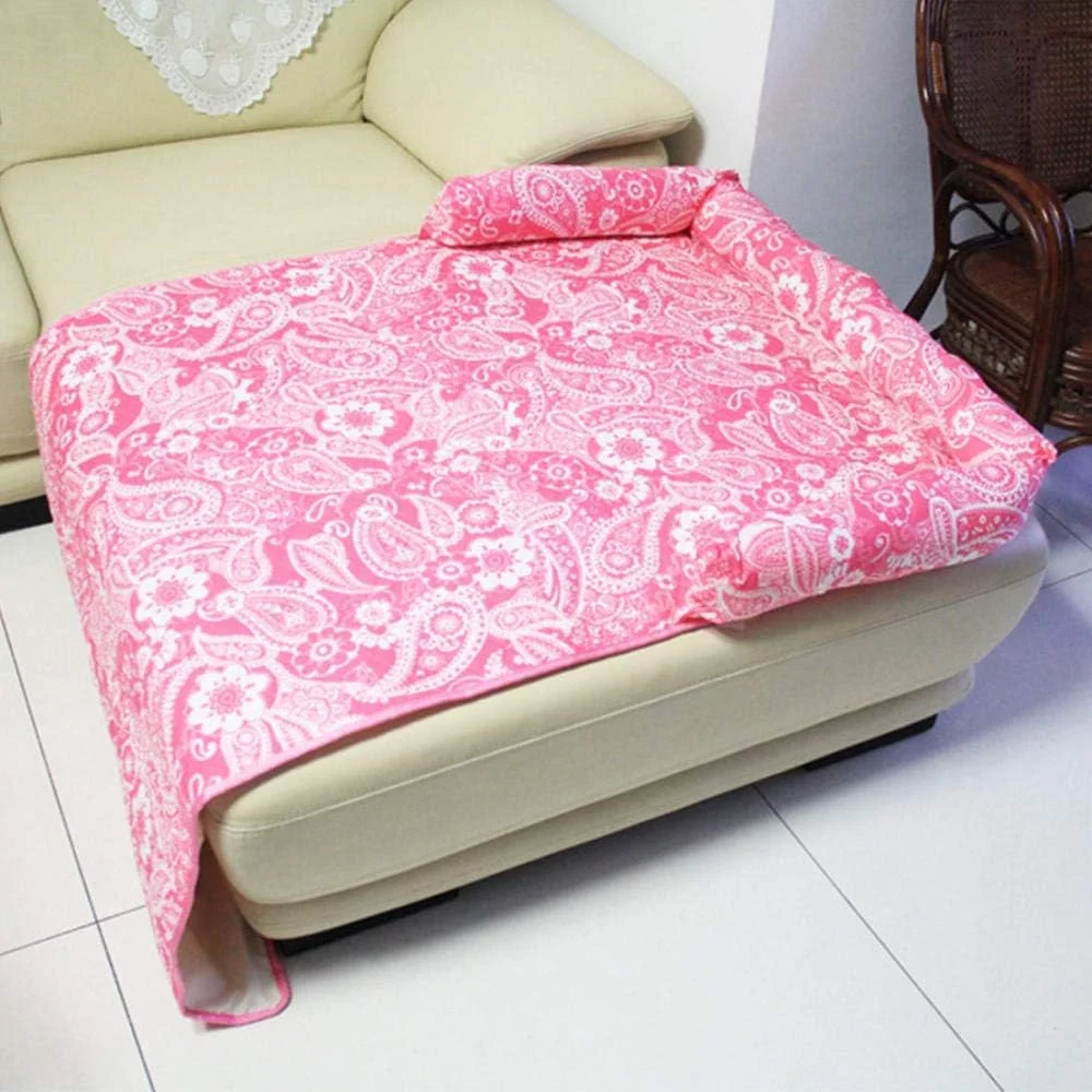 پد پوشک سگ و حیوانات خانگی قابل شستشو، جاذب ادرار، محافظ محیط زیست، ضد آب، پد آموزش تغذیه، روکش صندلی خودرو سگ - 80x120_خاکستری