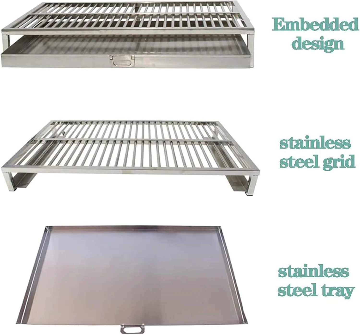 ظرف دستشویی سگ WANGPP، سینی آموزش دستشویی سگ از جنس استیل ضد زنگ، طراحی دو لایه، محافظت از پنجه ها و خشک نگه داشتن کف (انتخاب های متعدد)