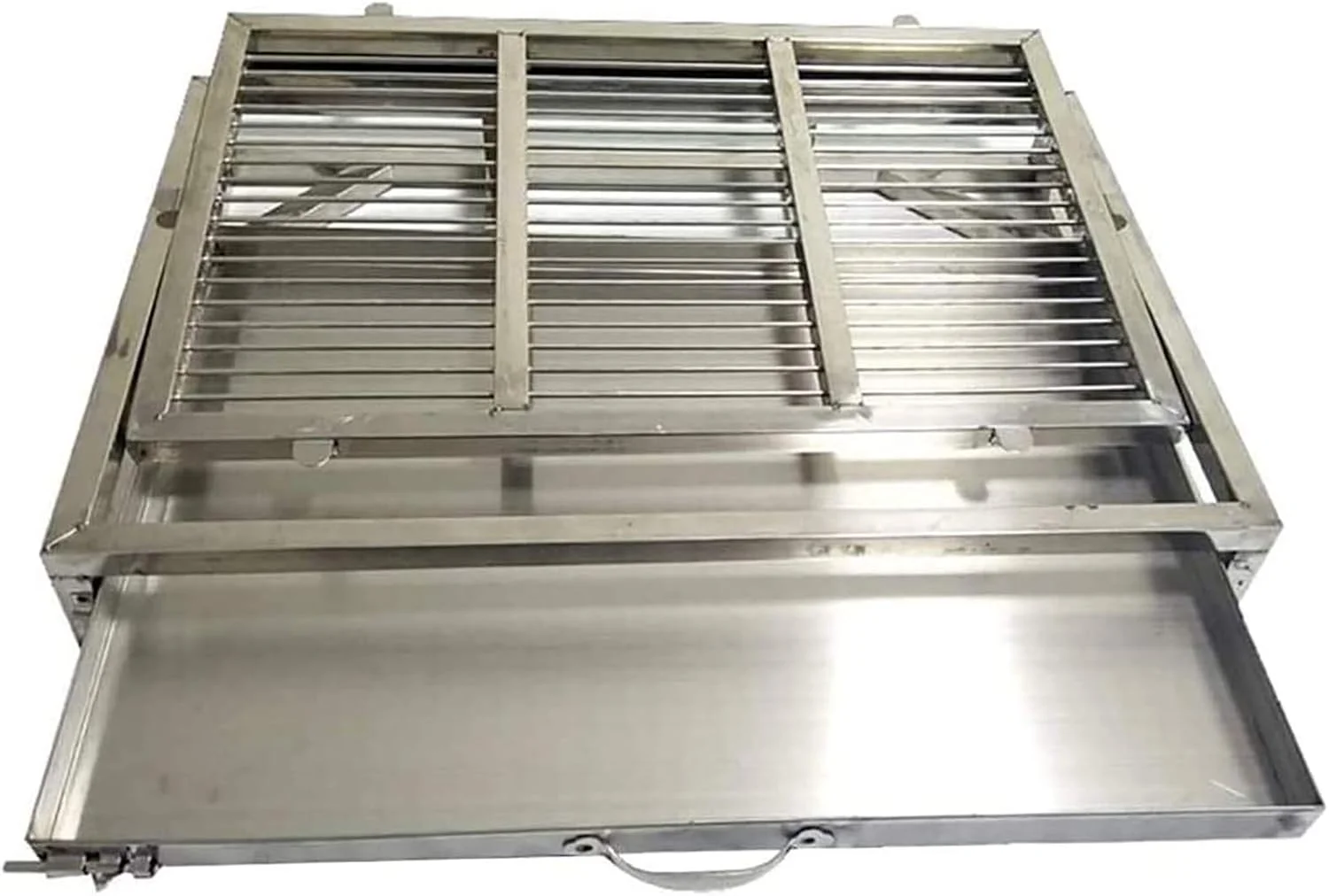 توالت سگ بزرگ WANGPP با کشو، سینی آموزش توالت سگ استیل ضد زنگ، طراحی دو لایه، پاهای حیوانات خانگی شما را خشک و تمیز نگه می دارد (انتخاب های متعدد)