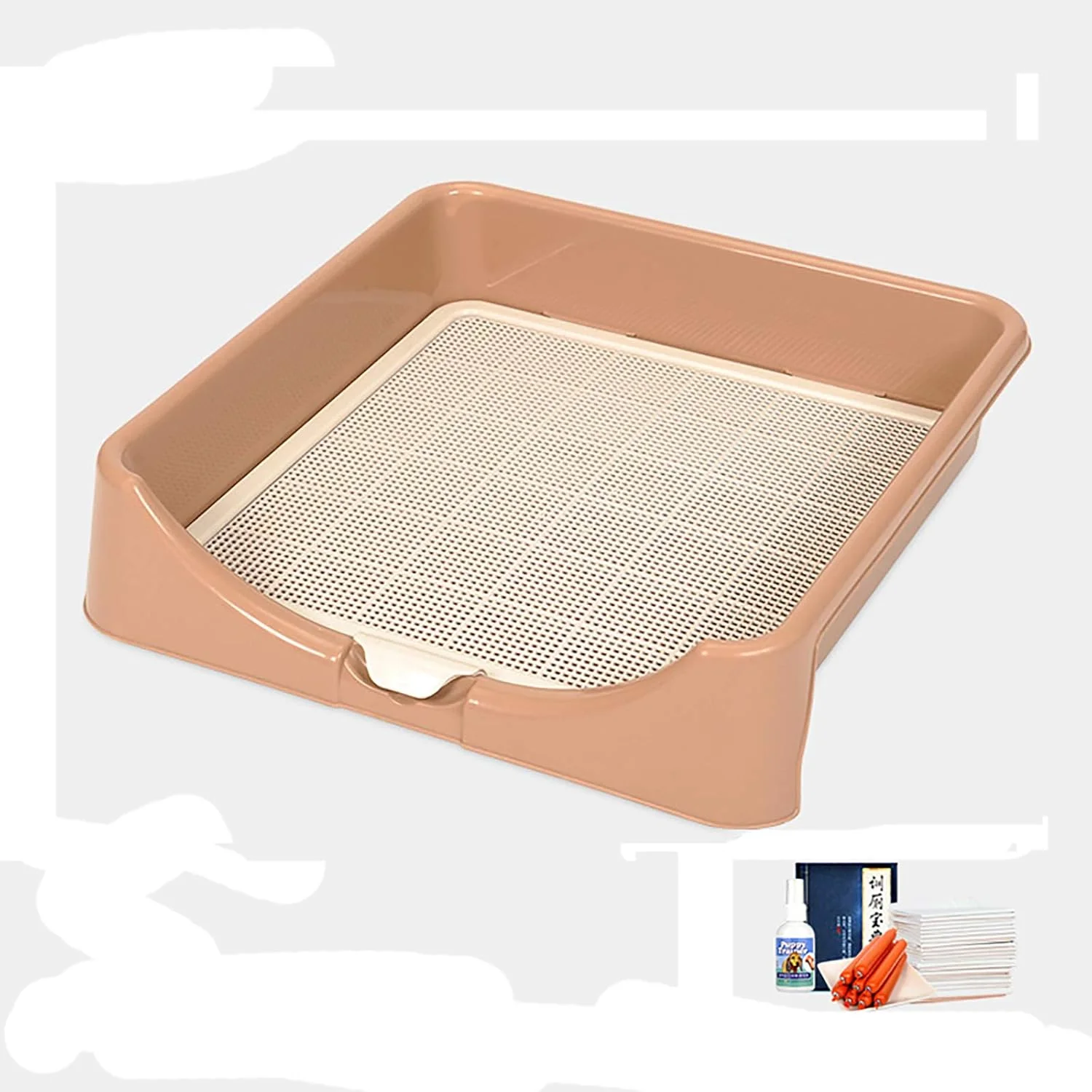 توالت سگ قابل حمل WANGPP، پد آموزش توالت حیوانات خانگی، سینی زباله قابل جابجایی برای تمیز کردن آسان تر، برای داخل و خارج از منزل (سایزهای مختلف)