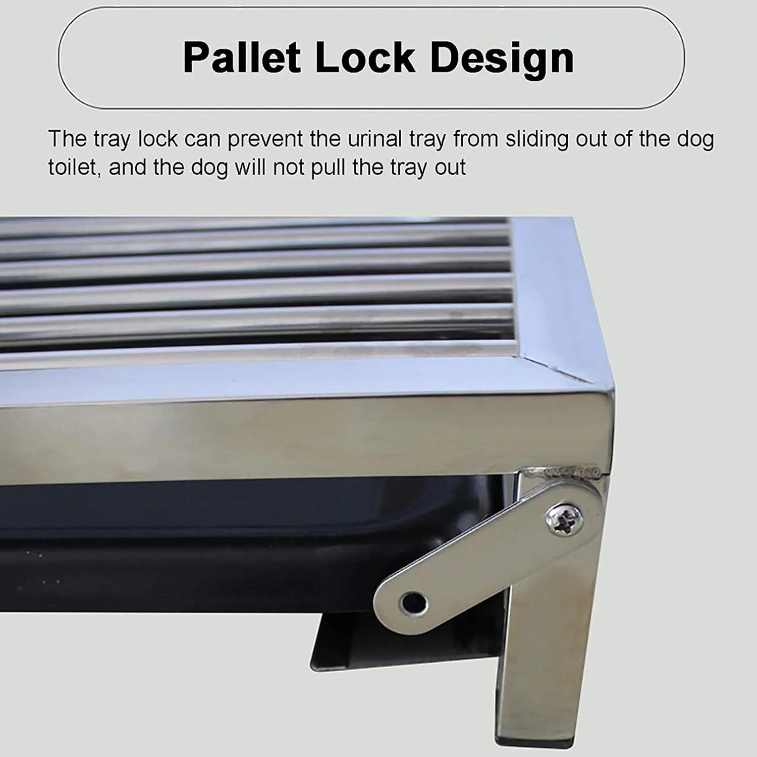 توالت سگ کشویی WANGPP، توالت سگ قابل حمل استیل ضد زنگ، پد آموزش ادرار توله سگ، پاهای حیوانات خانگی شما را خشک و تمیز نگه می دارد، مناسب برای سگ های کوچک و بزرگ توالت سگ کشویی WANGPP، توالت سگ قابل حمل استیل ضد زنگ، پد آموزش ادرار توله سگ، پاهای حیوانات خانگی شما را خشک و تمیز نگه می دارد، مناسب برای سگ های کوچک و بزرگ