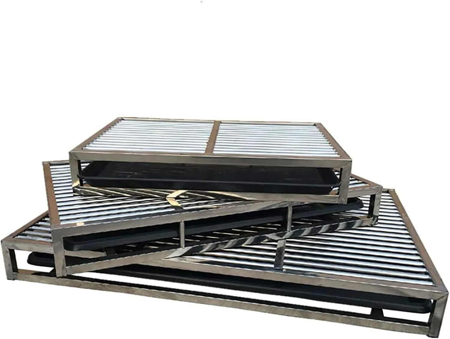 ظرف دستشویی سگ WANGPP از جنس استیل ضد زنگ، توالت توری سگ ضد لغزش داخلی، طراحی دو لایه، پاهای حیوانات خانگی شما را خشک و تمیز نگه می دارد (انتخاب های متعدد)