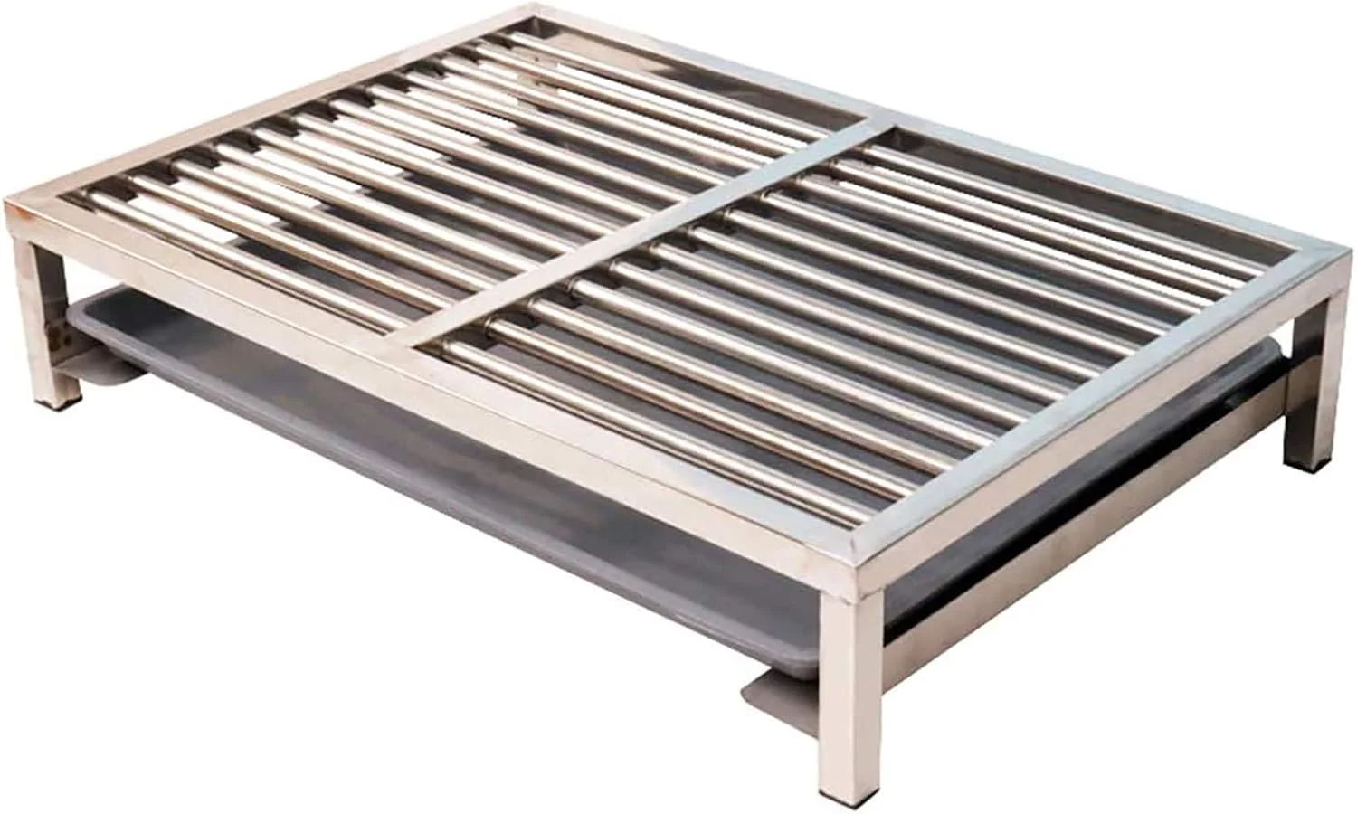 توالت سگ خانگی WANGPP، توالت آموزش حیوانات خانگی ضد لغزش داخلی، توالت حیوانات خانگی با طراحی شبکه ای فولاد ضد زنگ با ظرفیت بزرگ (انتخاب های متعدد)