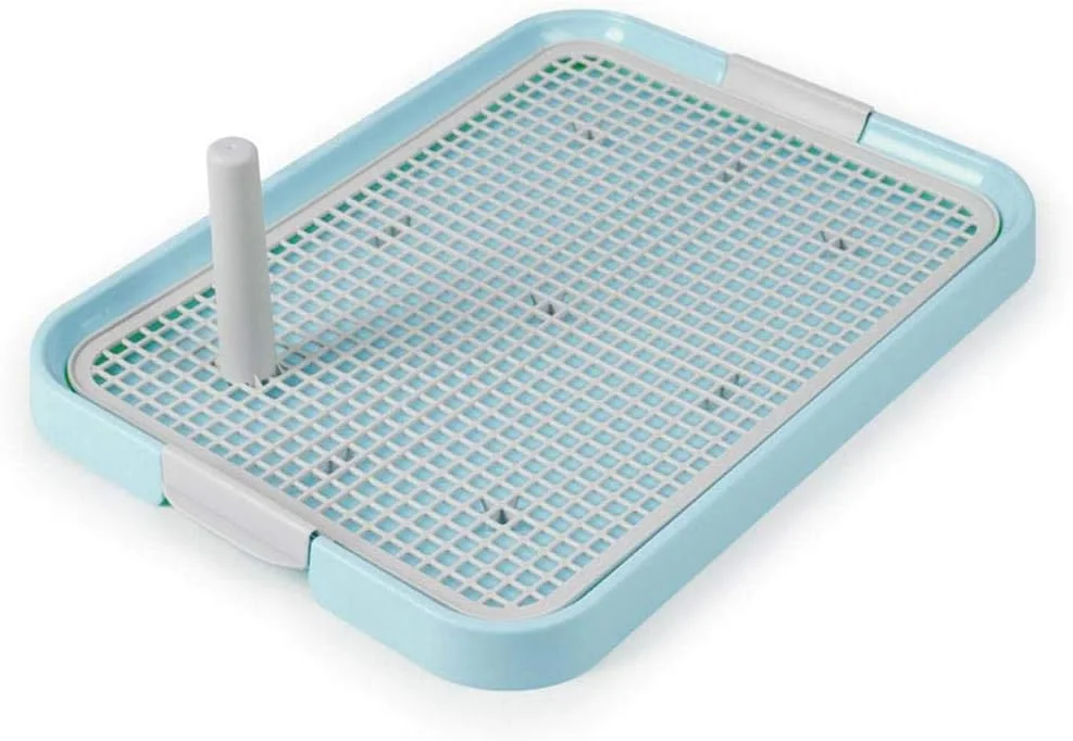 سینی توالت سگ Volwco ابعاد 49x37x3.5 سانتی متر، بدون بو، نگهدارنده پد آموزش ادرار سگ، سینی محافظت از کف برای آموزش سگ های کوچک