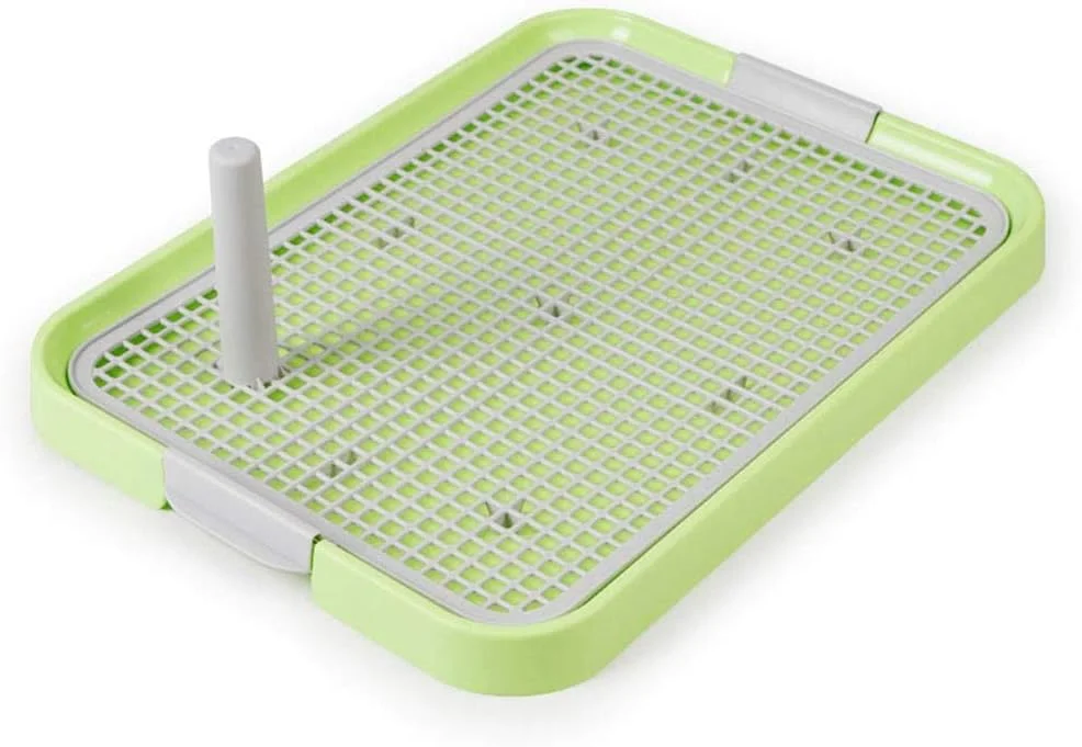 سینی محافظ کف توری بدون بو با میله ادرار برای آموزش سگ های کوچک (49x37x3.5 سانتی متر)