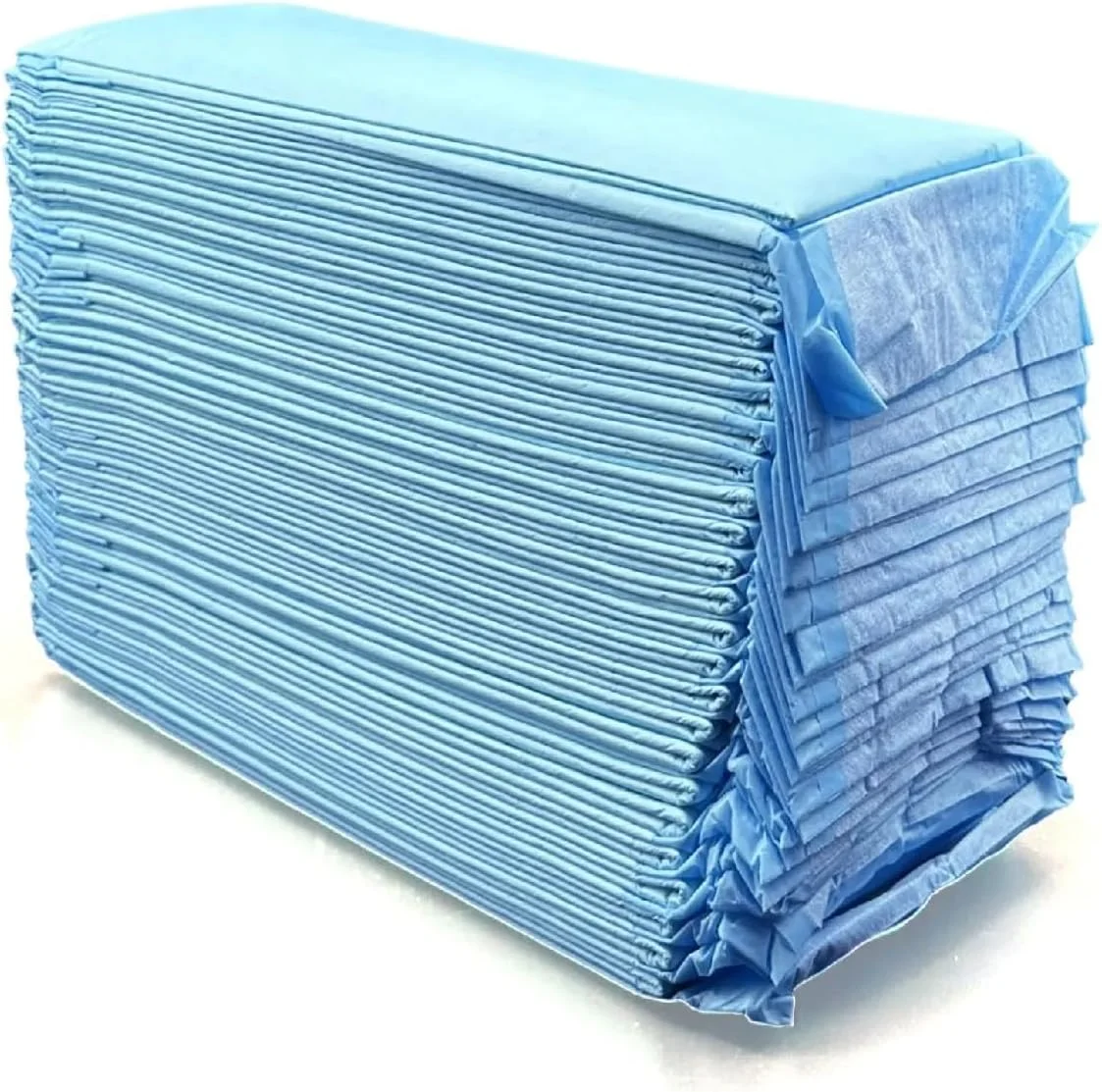 پدهای آموزشی فوق العاده جاذب سگ Vsell24 آبی، پد آموزش ادرار توله سگ، پد توالت سگ و گربه، بسته کوچک 150 عددی