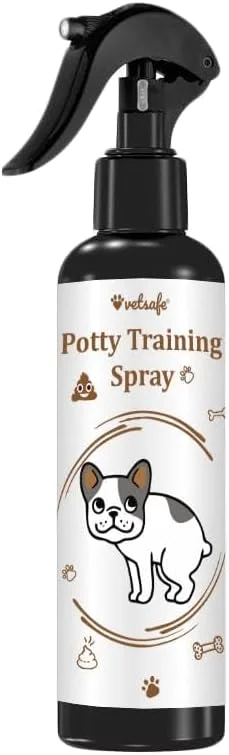 اسپری آموزش ادرار و مدفوع VetSafe® - 200 میلی لیتر | آموزش محل ادرار و مدفوع حیوانات خانگی | اصلاح کننده آموزشی برای توله سگ ها و سگ ها | استفاده در فضای داخلی و خارجی بیش از 250 بار اسپری