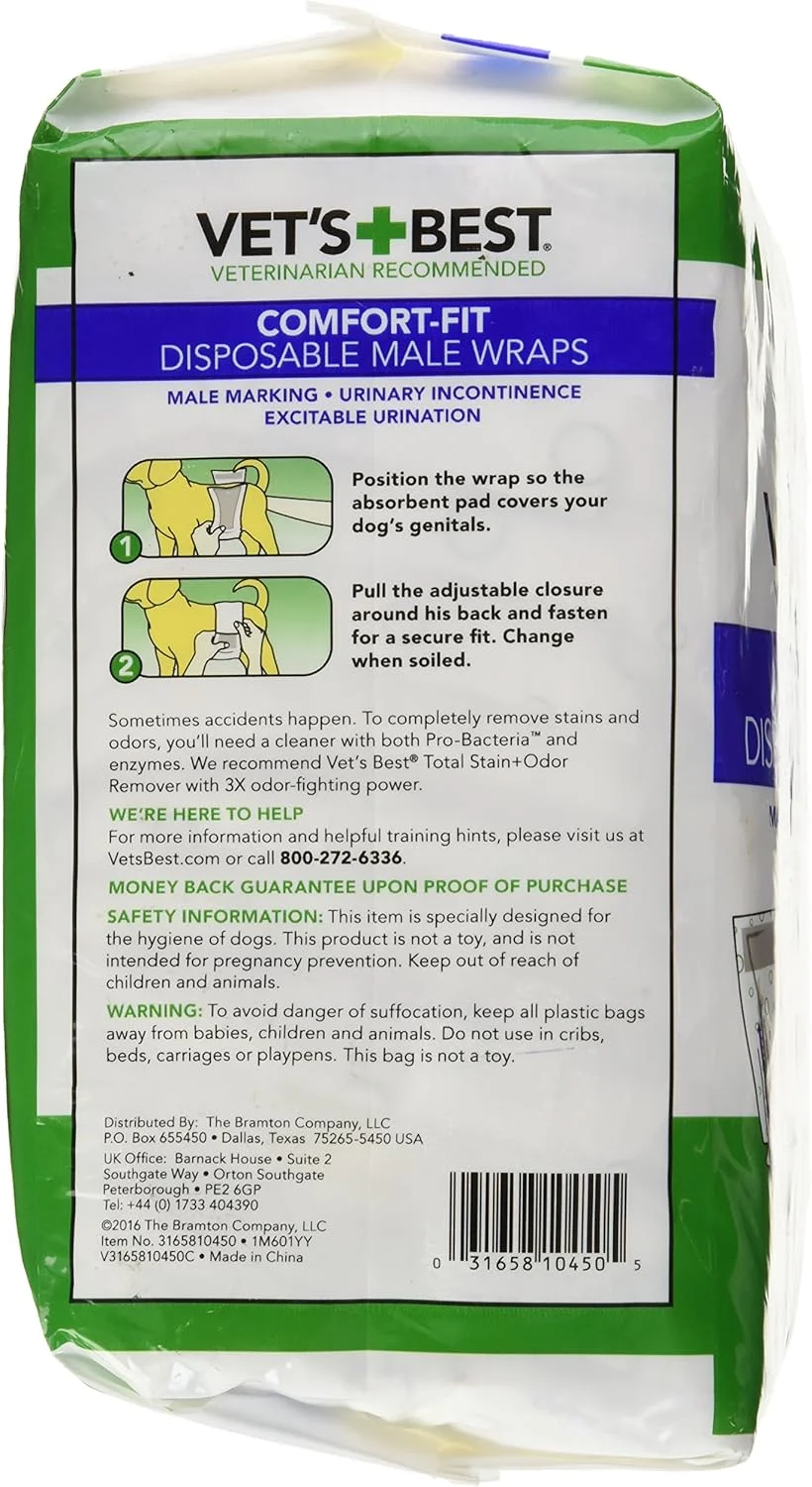 پوشک سگ نر یکبار مصرف وتس بست، سایز متوسط، 12 عدد پوشک سگ نر یکبار مصرف وتس بست، سایز متوسط، 12 عدد