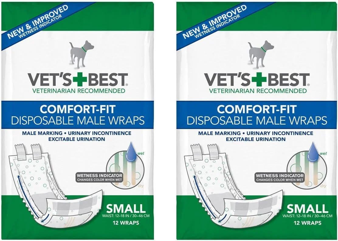 پوشک یکبار مصرف سگ نر وتز بست، سایز کوچک، 12 عددی