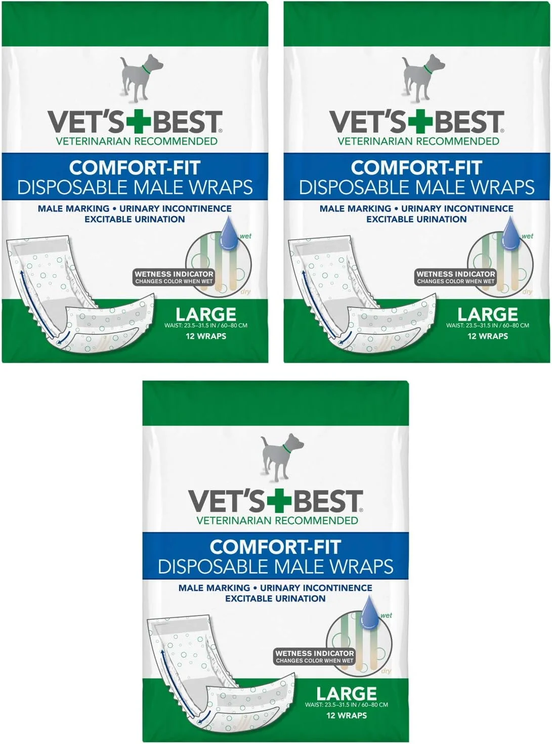 پوشک سگ نر یکبار مصرف وتز بست مدل Comfort Fit | پوشک های جاذب با قابلیت ضد نشت (36 عدد - بزرگ) پوشک سگ نر یکبار مصرف وتز بست مدل Comfort Fit | پوشک های جاذب با قابلیت ضد نشت (36 عدد - بزرگ)